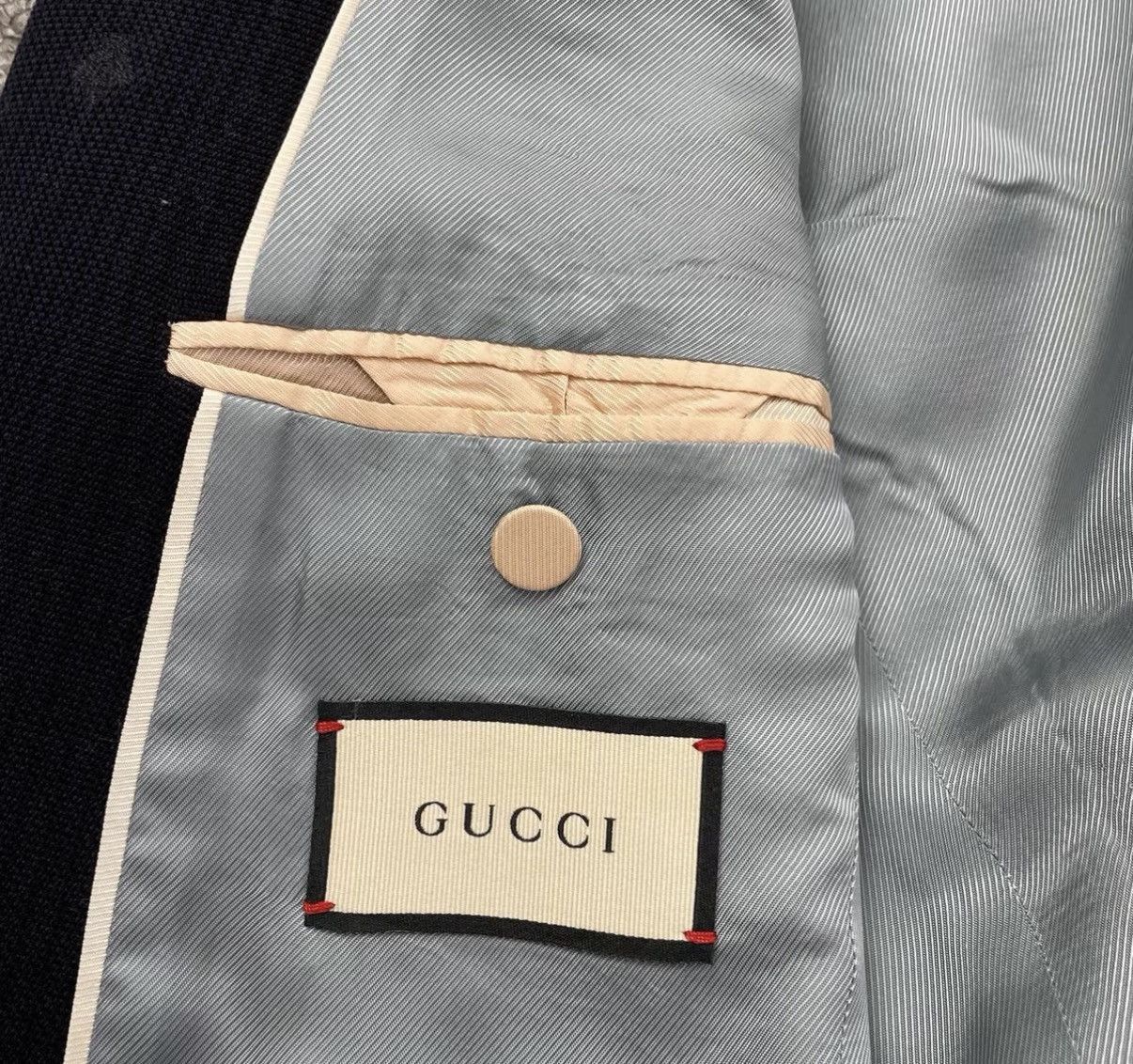 Gucci Blue Patterned Blazer - Size S Size US S / EU 44-46 / 1 - 4 Thumbnail