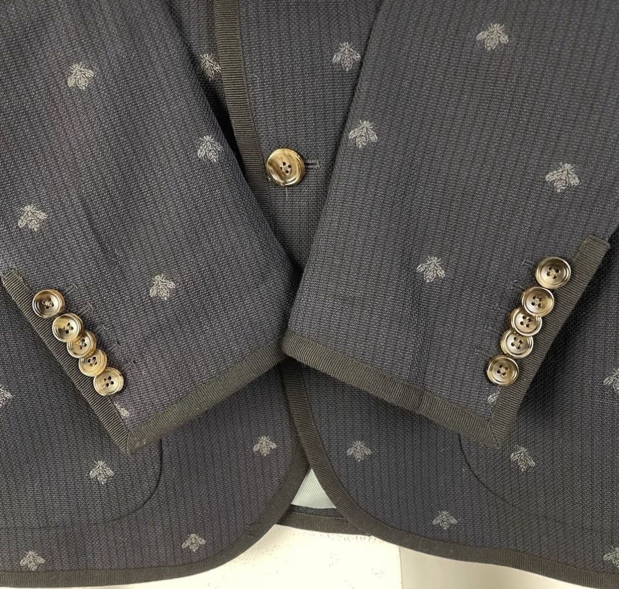 Gucci Blue Patterned Blazer - Size S Size US S / EU 44-46 / 1 - 5 Thumbnail