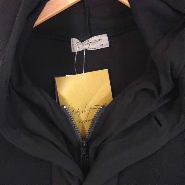 Yohji Yamamoto Black Hooded Button-Up Jacket Size L Size US L / EU 52-54 / 3 - 3 Thumbnail