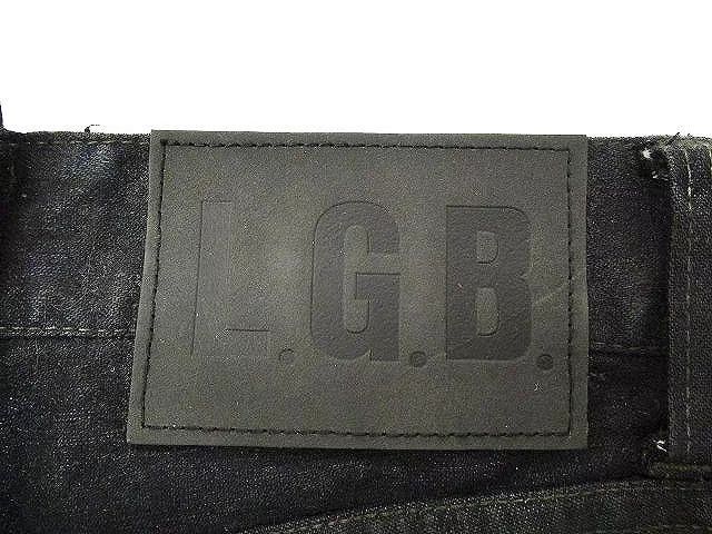 Le Grande Bleu (L.G.B.) Black Distressed Denim Jeans Size 30 Size US 30 / EU 46 - 3 Thumbnail