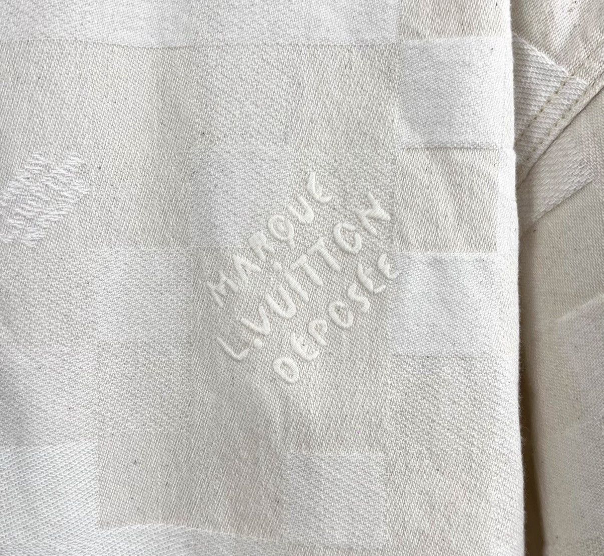 Louis Vuitton White Short-Sleeve Checkerboard Button-Up Shirt Size US S / EU 44-46 / 1 - 5 Thumbnail