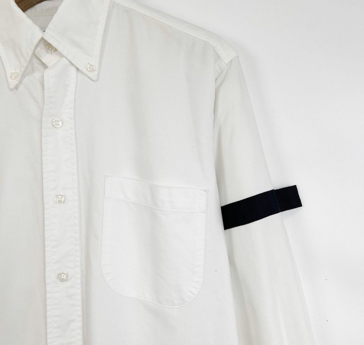 Thom Browne White Long Sleeve Button-Up Shirt Size US L / EU 52-54 / 3 - 4 Thumbnail