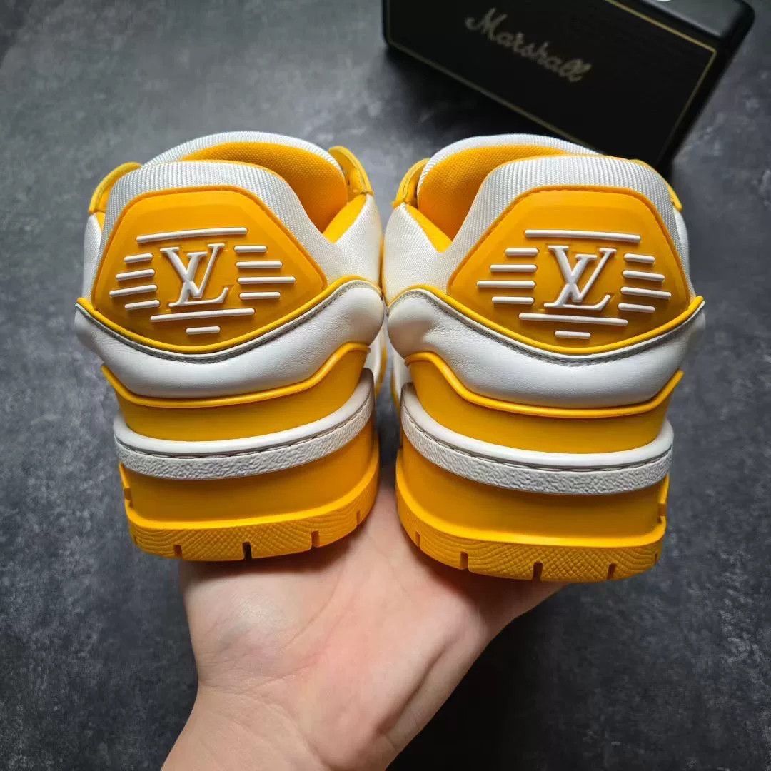 Louis Vuitton Louis Vuitton Training Yellow Lowtop Sneakers 42 Men Size US 9 / EU 42 - 6 Thumbnail