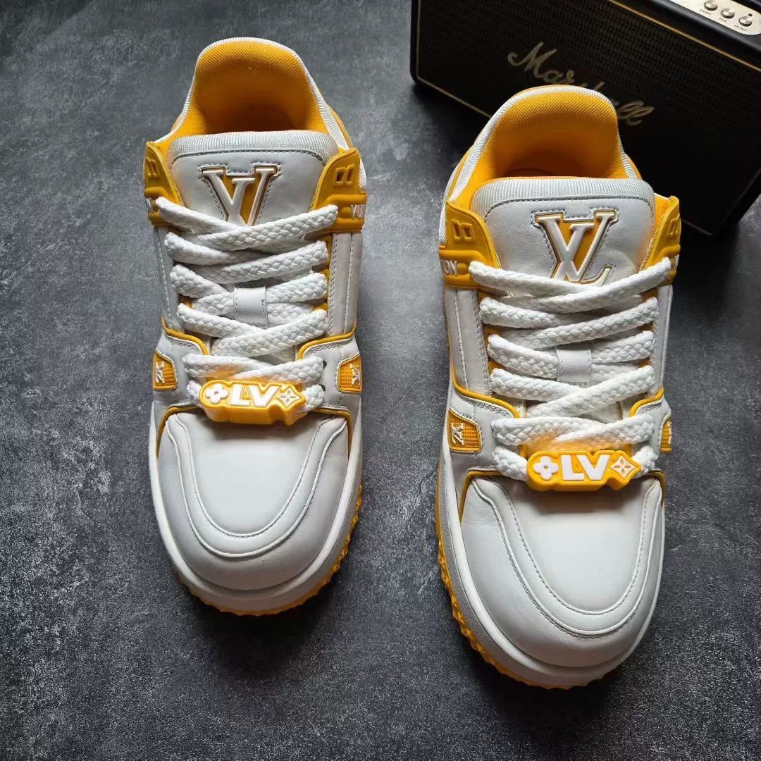 Louis Vuitton Louis Vuitton Training Yellow Lowtop Sneakers 42 Men Size US 9 / EU 42 - 3 Thumbnail
