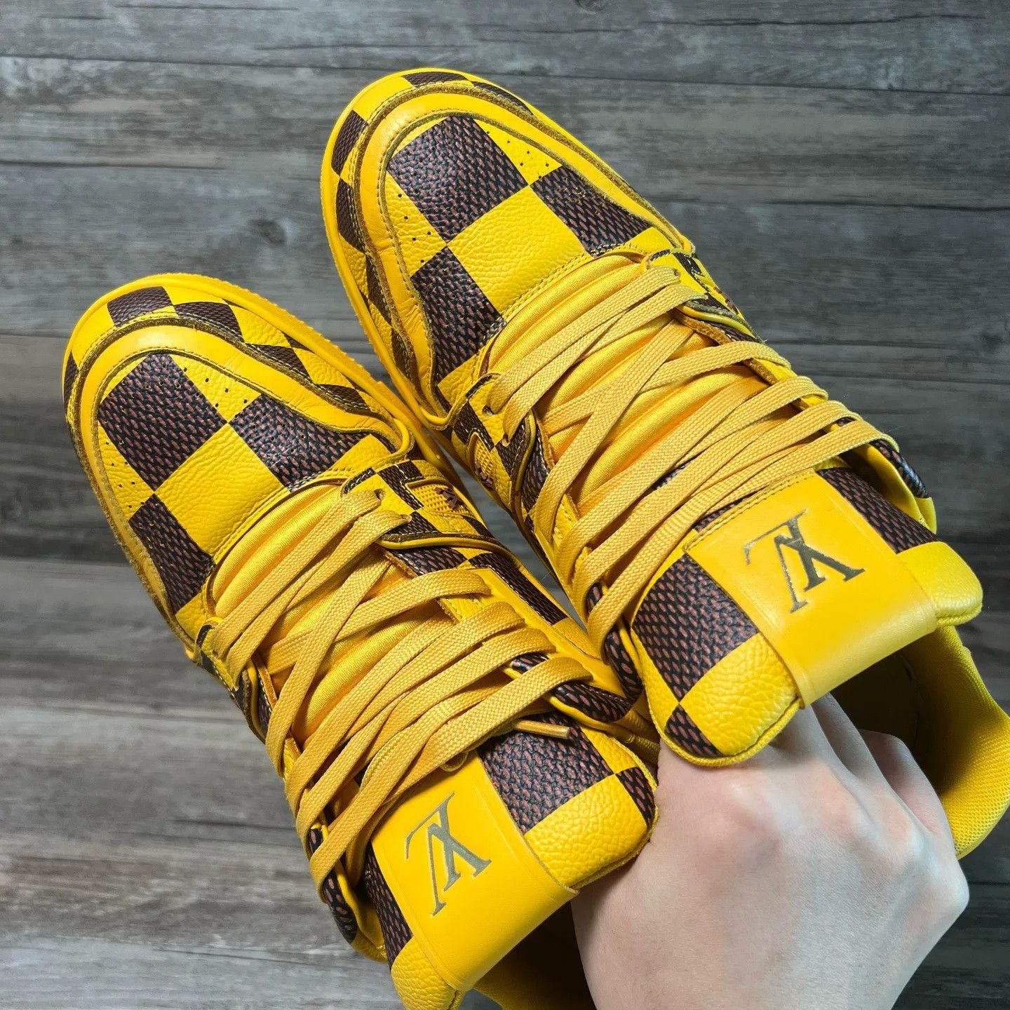 Louis Vuitton Louis Vuitton Training Yellow Lowtop Sneakers 41 Men Size US 8.5 / EU 41-42 - 5 Thumbnail