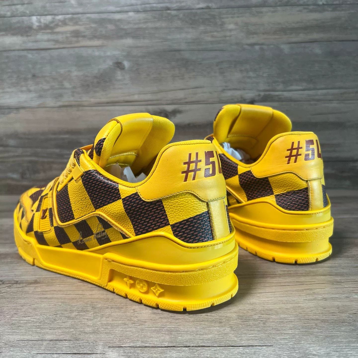 Louis Vuitton Louis Vuitton Training Yellow Lowtop Sneakers 41 Men Size US 8.5 / EU 41-42 - 4 Thumbnail