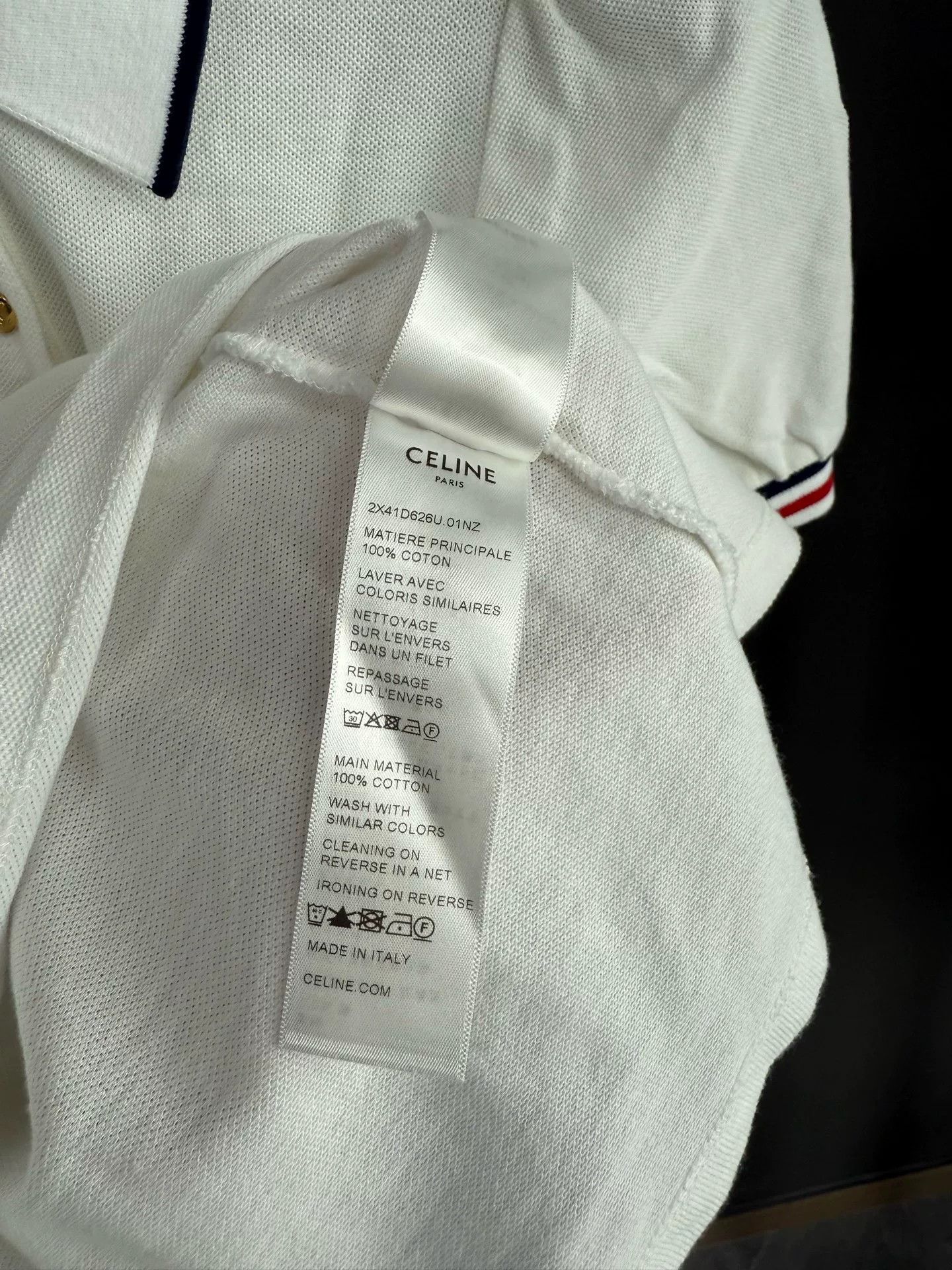 Celine Celine Retro Embroidered White T-Shirt S Women Size S / US 4 / IT 40 - 5 Thumbnail