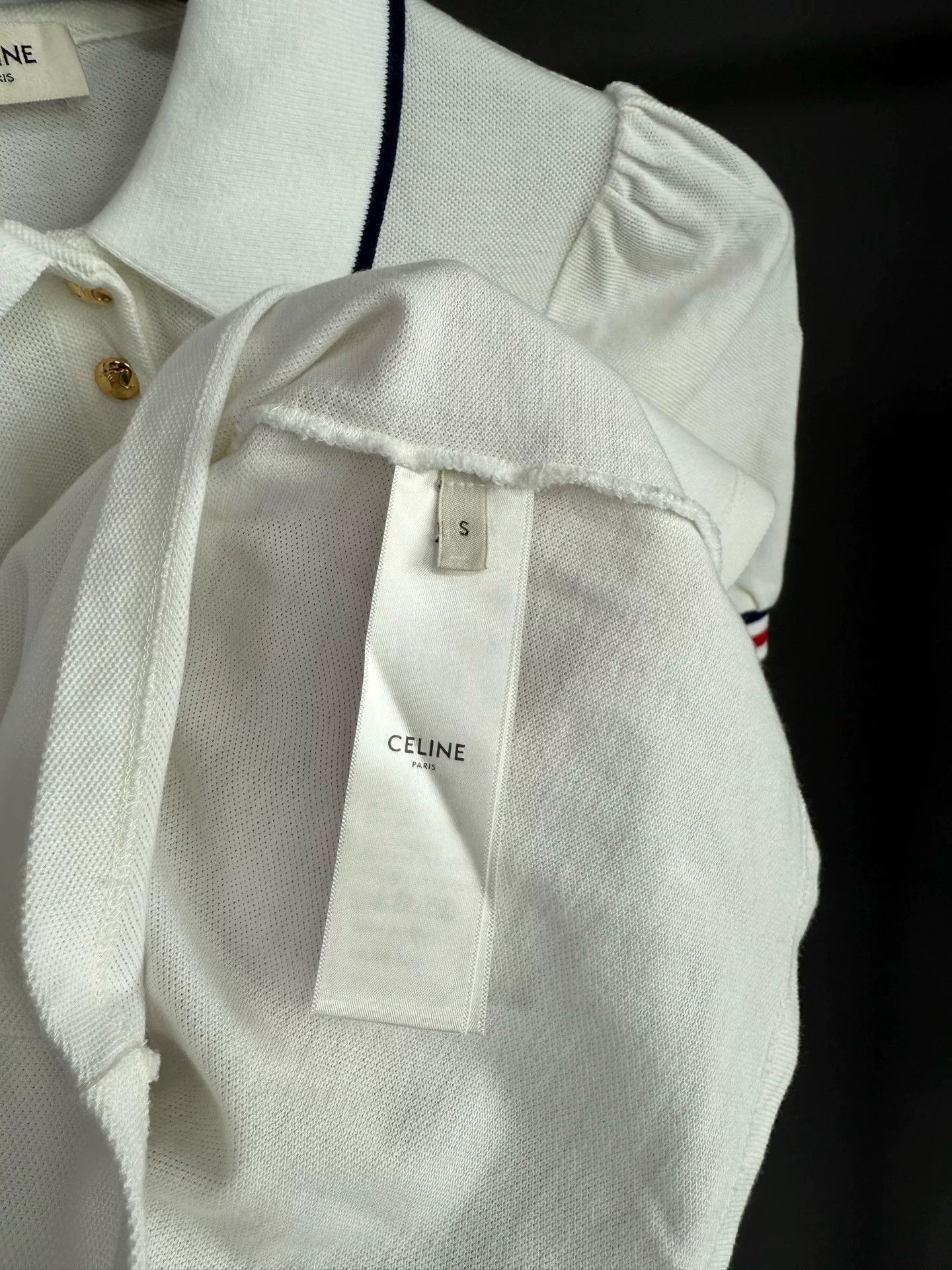 Celine Celine Retro Embroidered White T-Shirt S Women Size S / US 4 / IT 40 - 4 Thumbnail