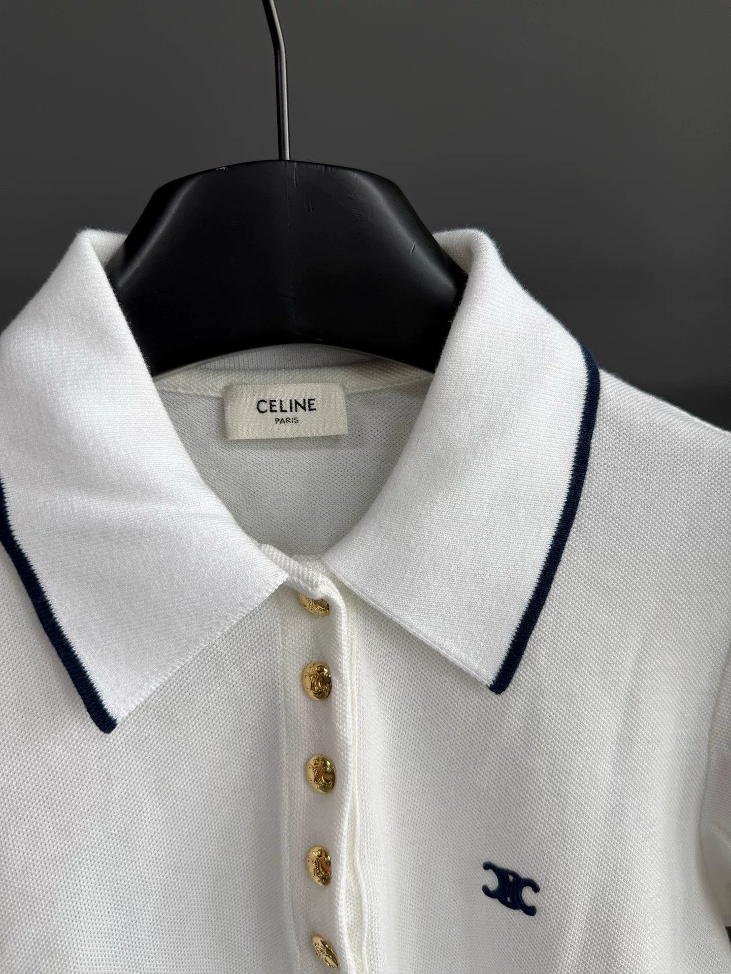 Celine Celine Retro Embroidered White T-Shirt S Women Size S / US 4 / IT 40 - 3 Thumbnail