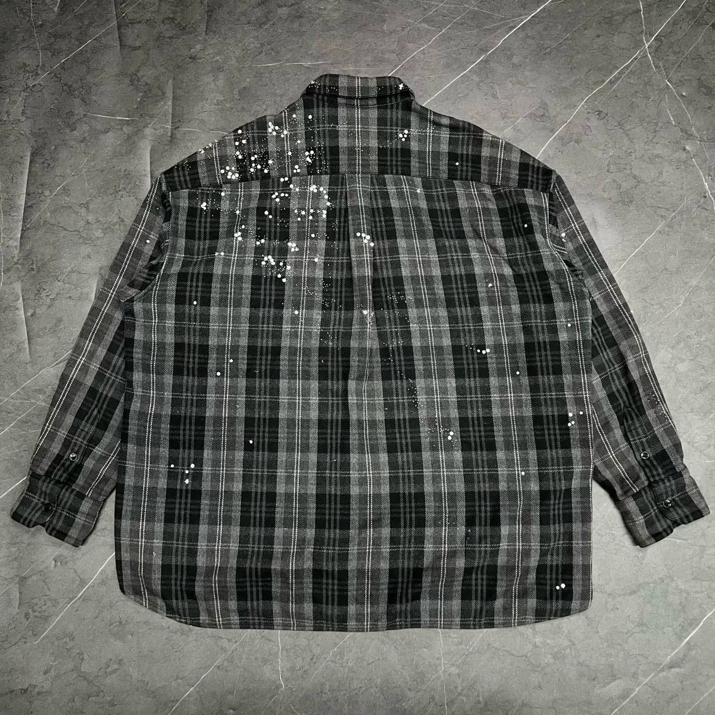 Louis Vuitton Louis Vuitton Plaid Gray Shirt M Men Size US M / EU 48-50 / 2 - 2 Thumbnail