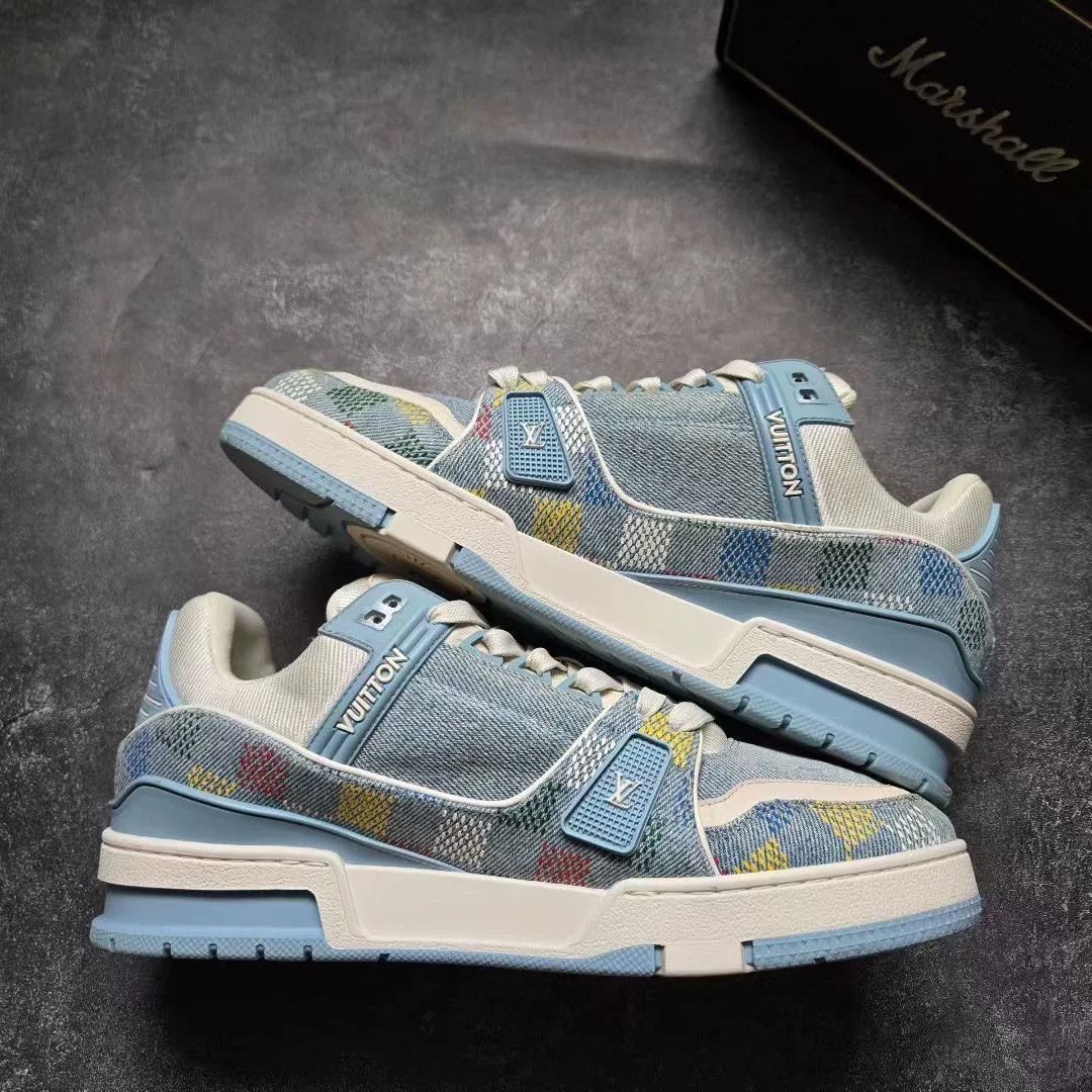 Louis Vuitton Louis Vuitton Training Blue Lowtop Sneakers 25 Men Size US 10 / EU 43 - 2 Thumbnail