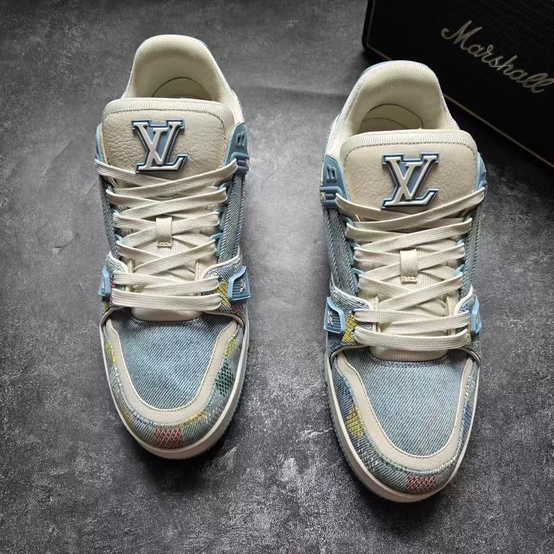 Louis Vuitton Louis Vuitton Training Blue Lowtop Sneakers 25 Men Size US 10 / EU 43 - 3 Thumbnail