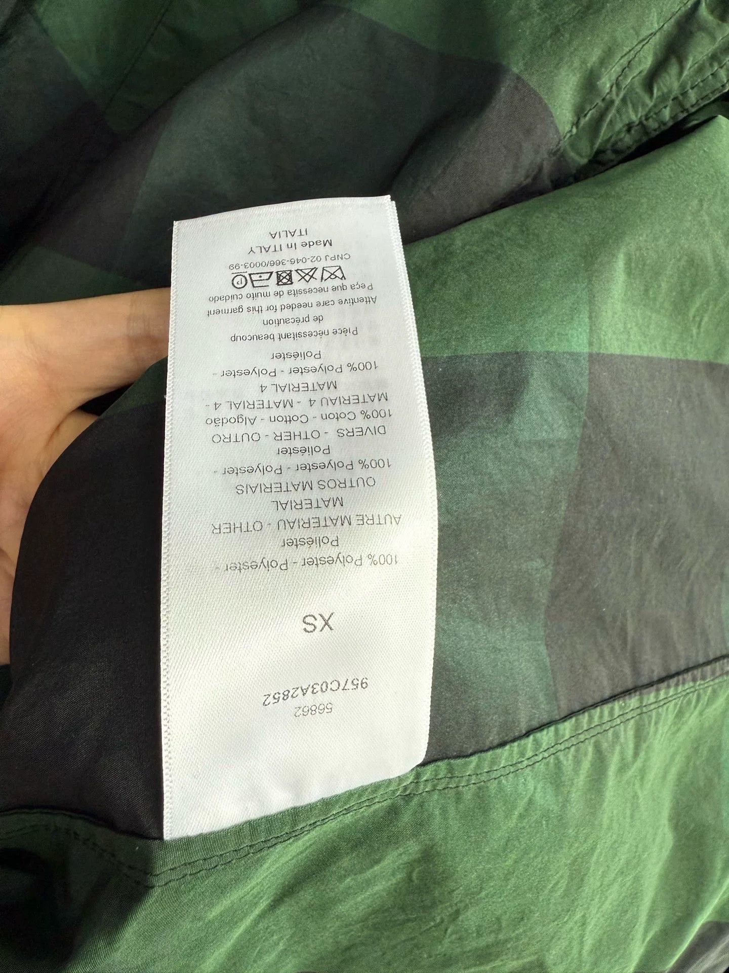 Dior Dior Retro Plaid Green Light Jacket XS Men Size US XS / EU 42 / 0 - 5 Thumbnail