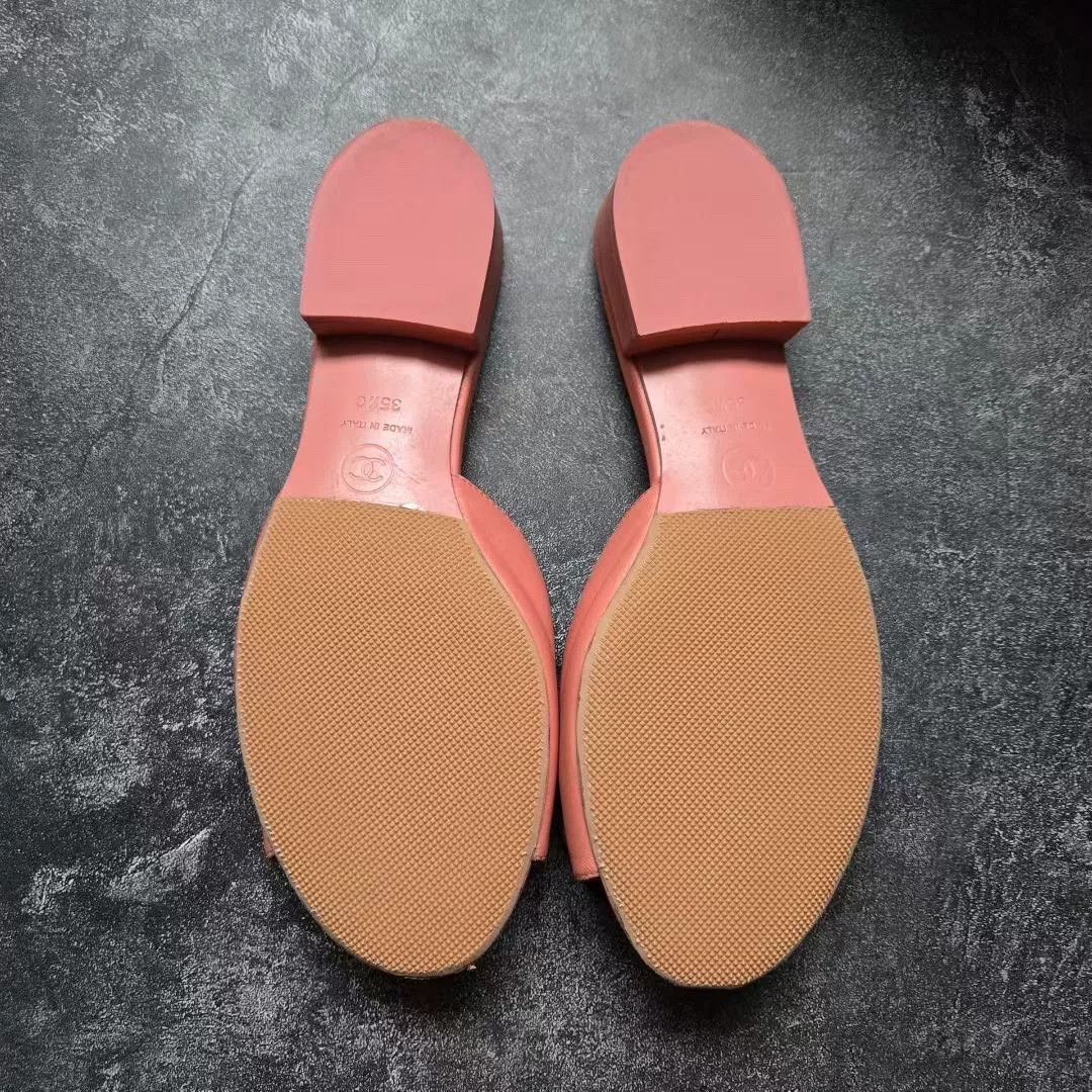 Chanel Chanel Pink Sandals 35 Women Size US 5 / IT 35 - 7 Thumbnail