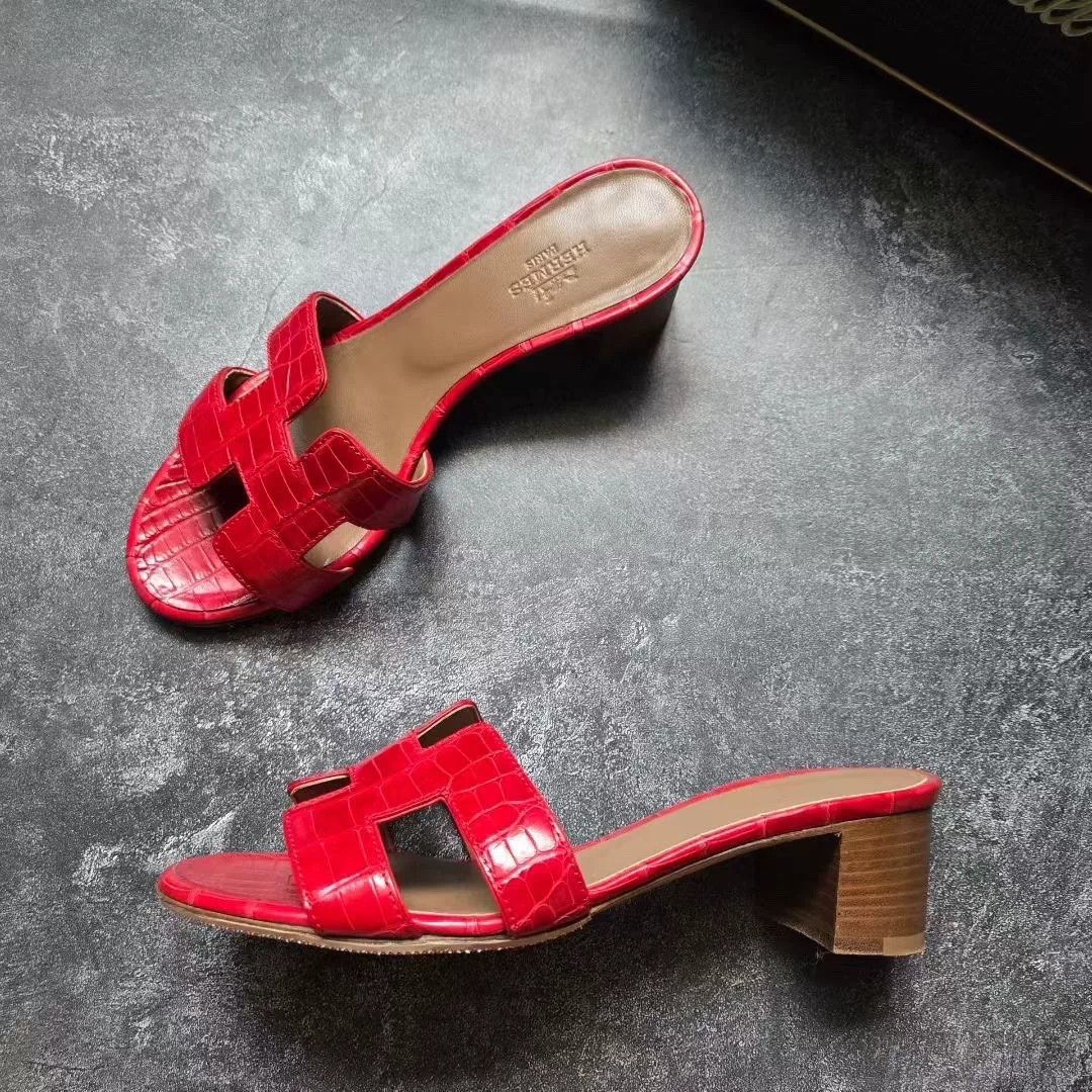Hermes Hermes Red Sandals 36 Women Size US 6 / IT 36 - 4 Thumbnail