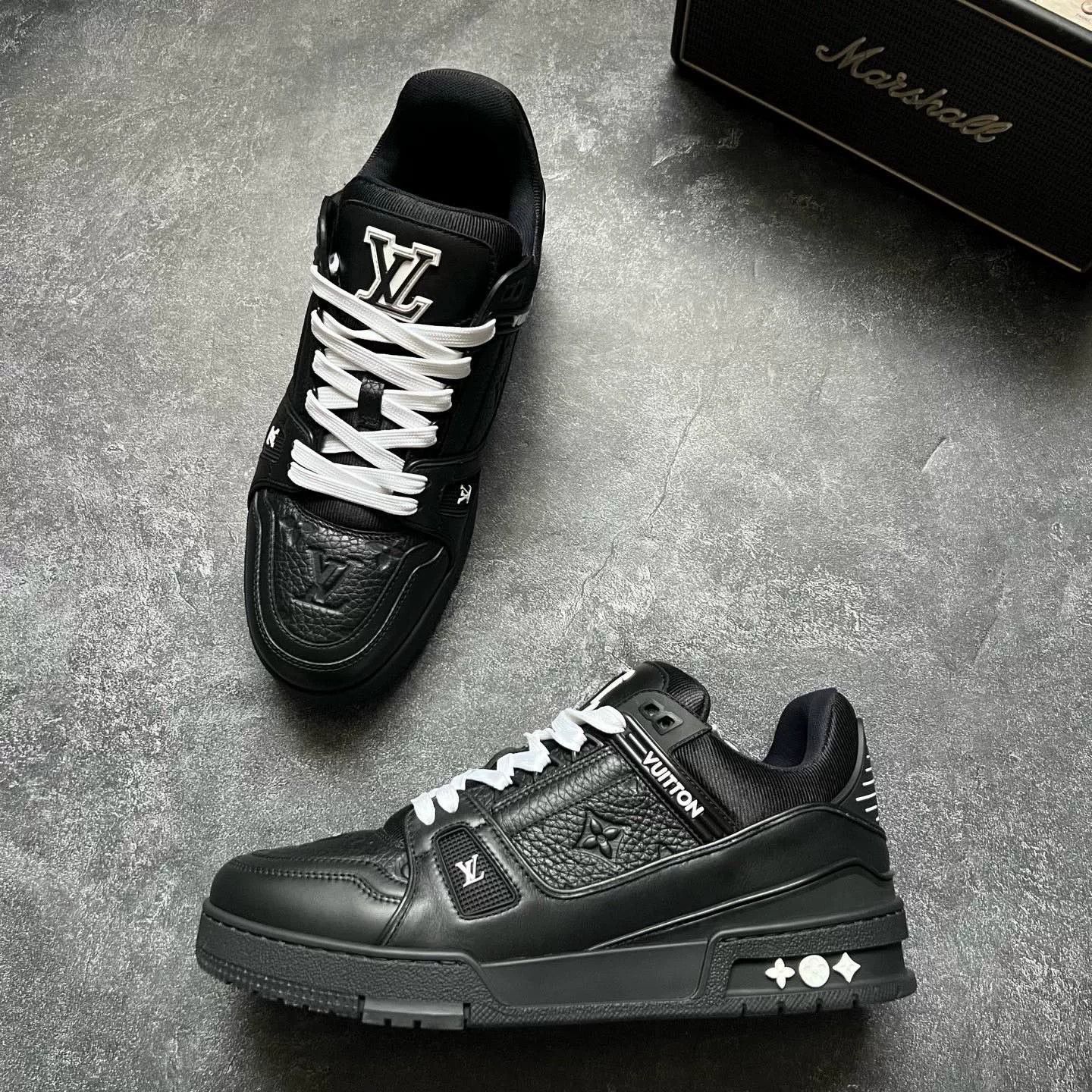 Louis Vuitton Louis Vuitton Training Black Lowtop Sneakers 41 Men Size US 8.5 / EU 41-42 - 4 Thumbnail