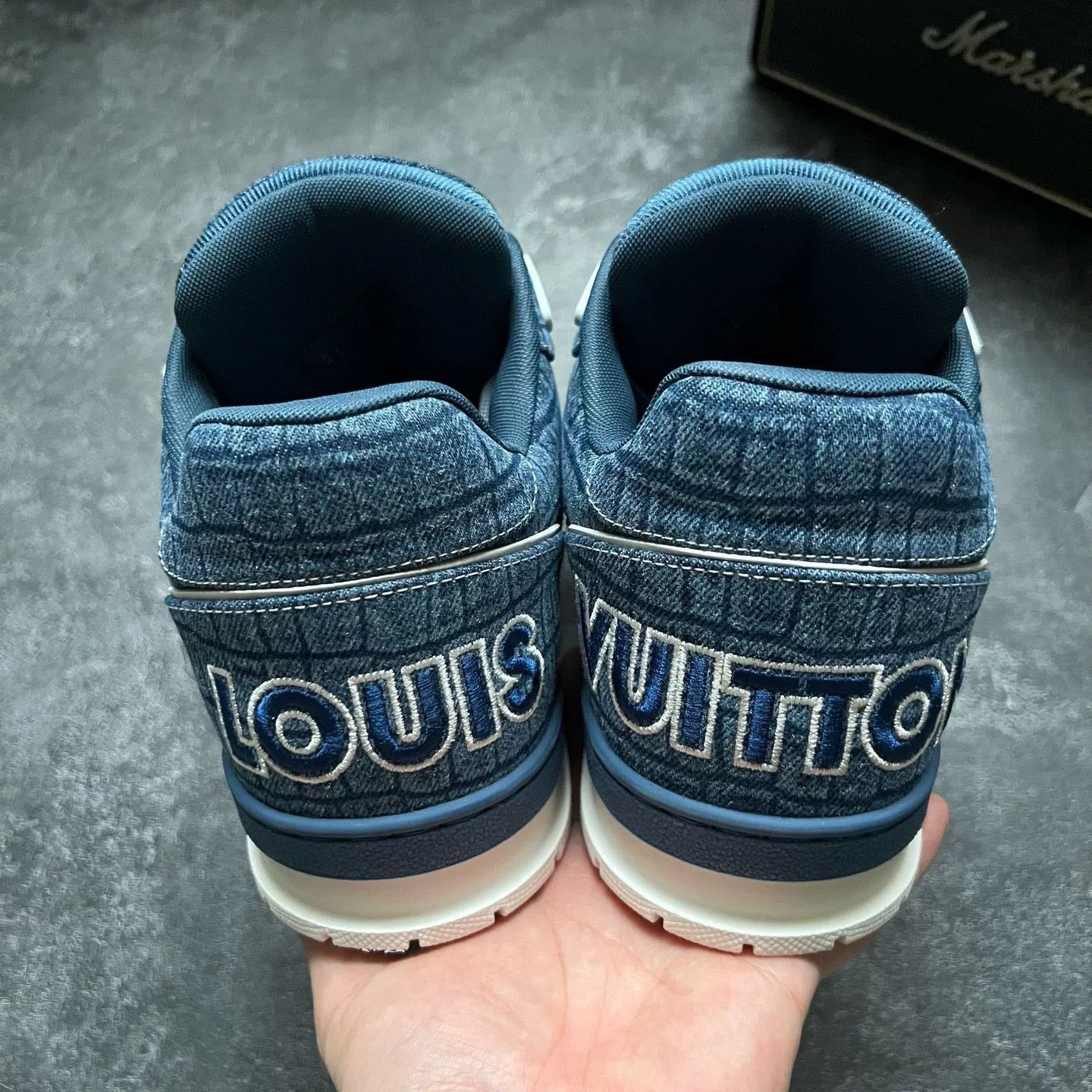 Louis Vuitton Louis Vuitton Training Blue Lowtop Sneakers 9.5 Men Size US 9.5 / EU 42-43 - 6 Thumbnail
