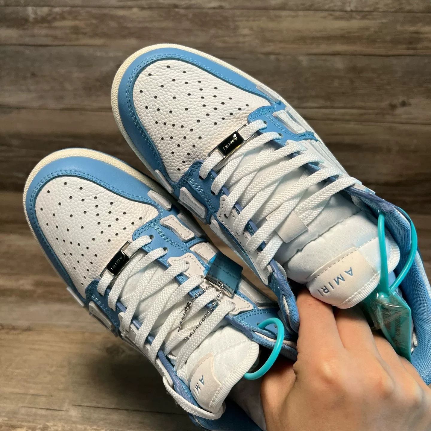 Amiri Amiri Blue Lowtop Sneakers 41 Men Size US 8.5 / EU 41-42 - 5 Thumbnail