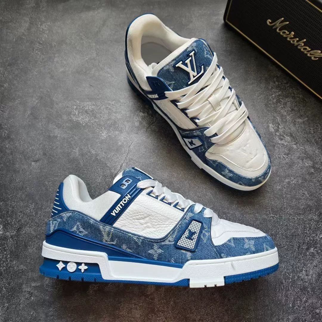 Louis Vuitton Louis Vuitton Training Blue Lowtop Sneakers 25 Men Size US 10 / EU 43 - 5 Thumbnail