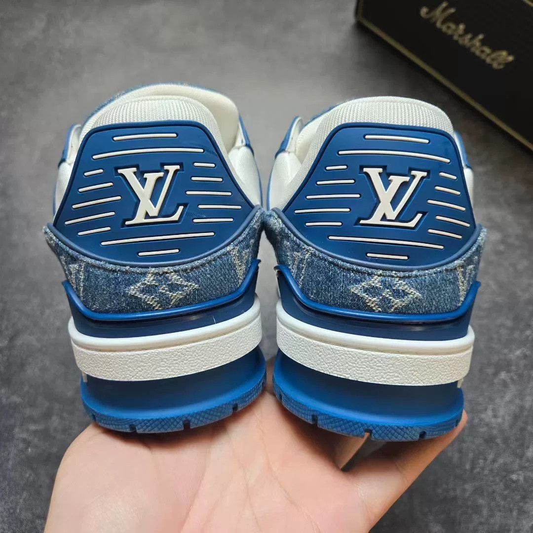 Louis Vuitton Louis Vuitton Training Blue Lowtop Sneakers 25 Men Size US 10 / EU 43 - 6 Thumbnail