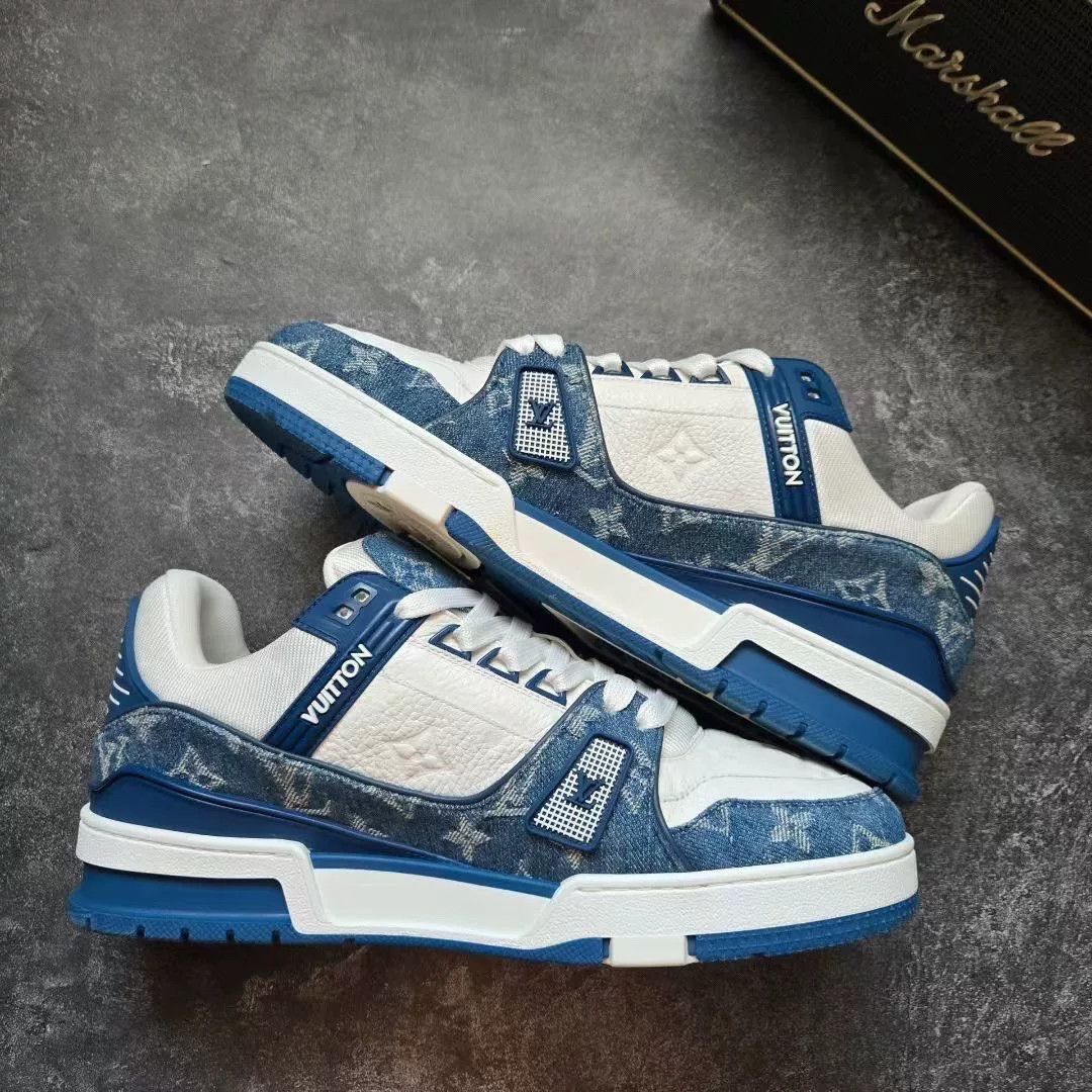 Louis Vuitton Louis Vuitton Training Blue Lowtop Sneakers 25 Men Size US 10 / EU 43 - 2 Thumbnail