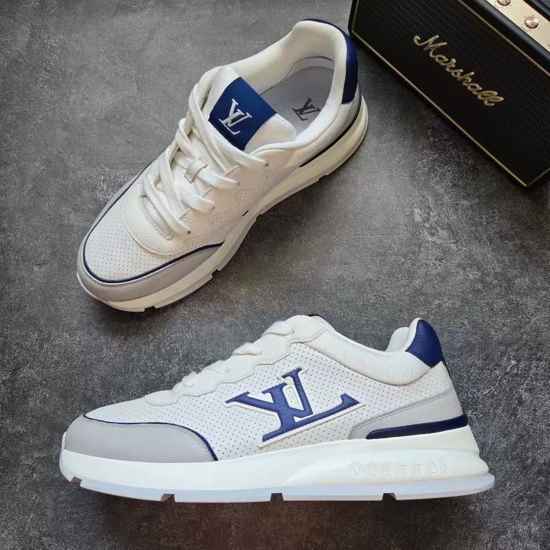 Louis Vuitton Louis Vuitton Blue Lowtop Sneakers 10 Men Size US 10 / EU 43 - 4 Thumbnail