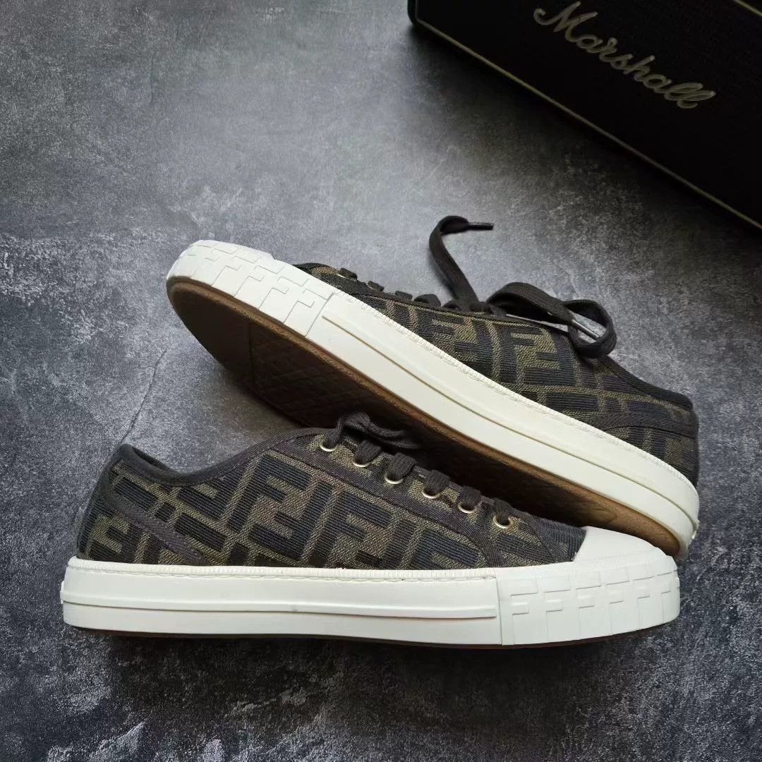 Fendi Fendi Brown Lowtop Sneakers 40 Men Size US 7.5 / EU 40-41 - 2 Thumbnail