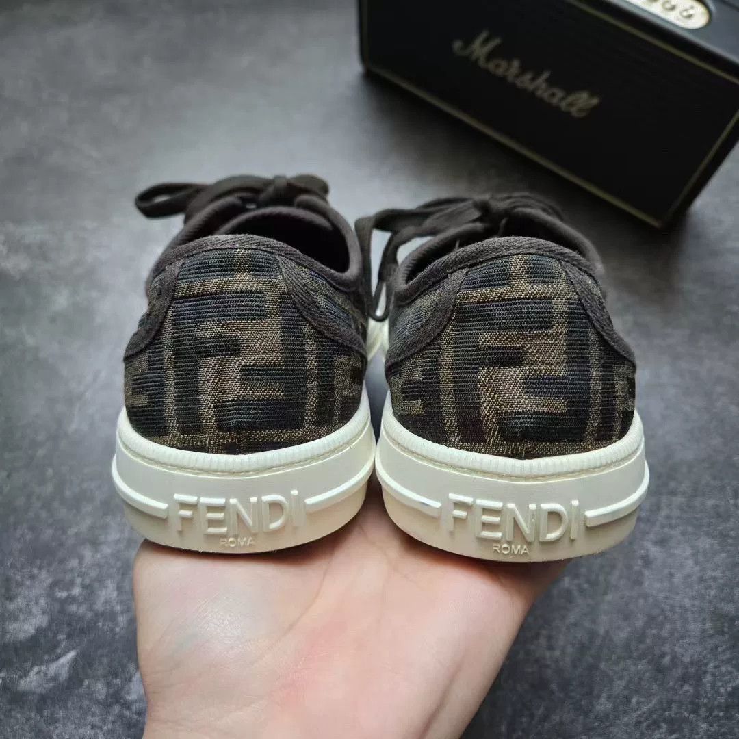 Fendi Fendi Brown Lowtop Sneakers 40 Men Size US 7.5 / EU 40-41 - 6 Thumbnail