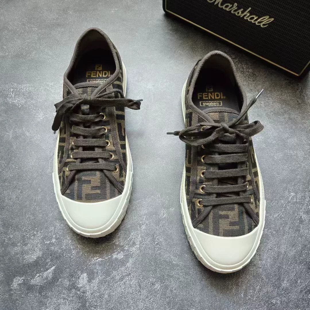 Fendi Fendi Brown Lowtop Sneakers 40 Men Size US 7.5 / EU 40-41 - 3 Thumbnail