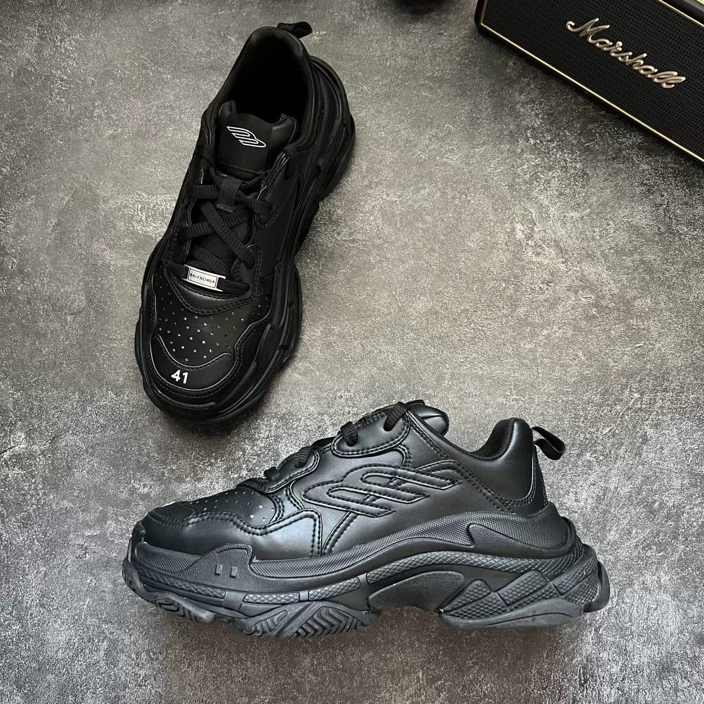 Balenciaga Balenciaga Black Lowtop Sneakers S Men Size US 10 / EU 43 - 4 Thumbnail