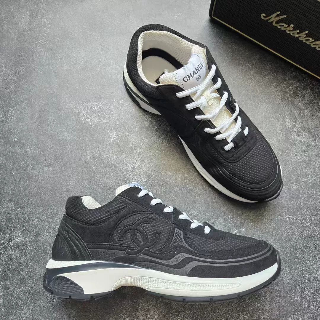 Chanel Chanel Black Lowtop Sneakers 24 Women Size US 8 / IT 38 - 5 Thumbnail