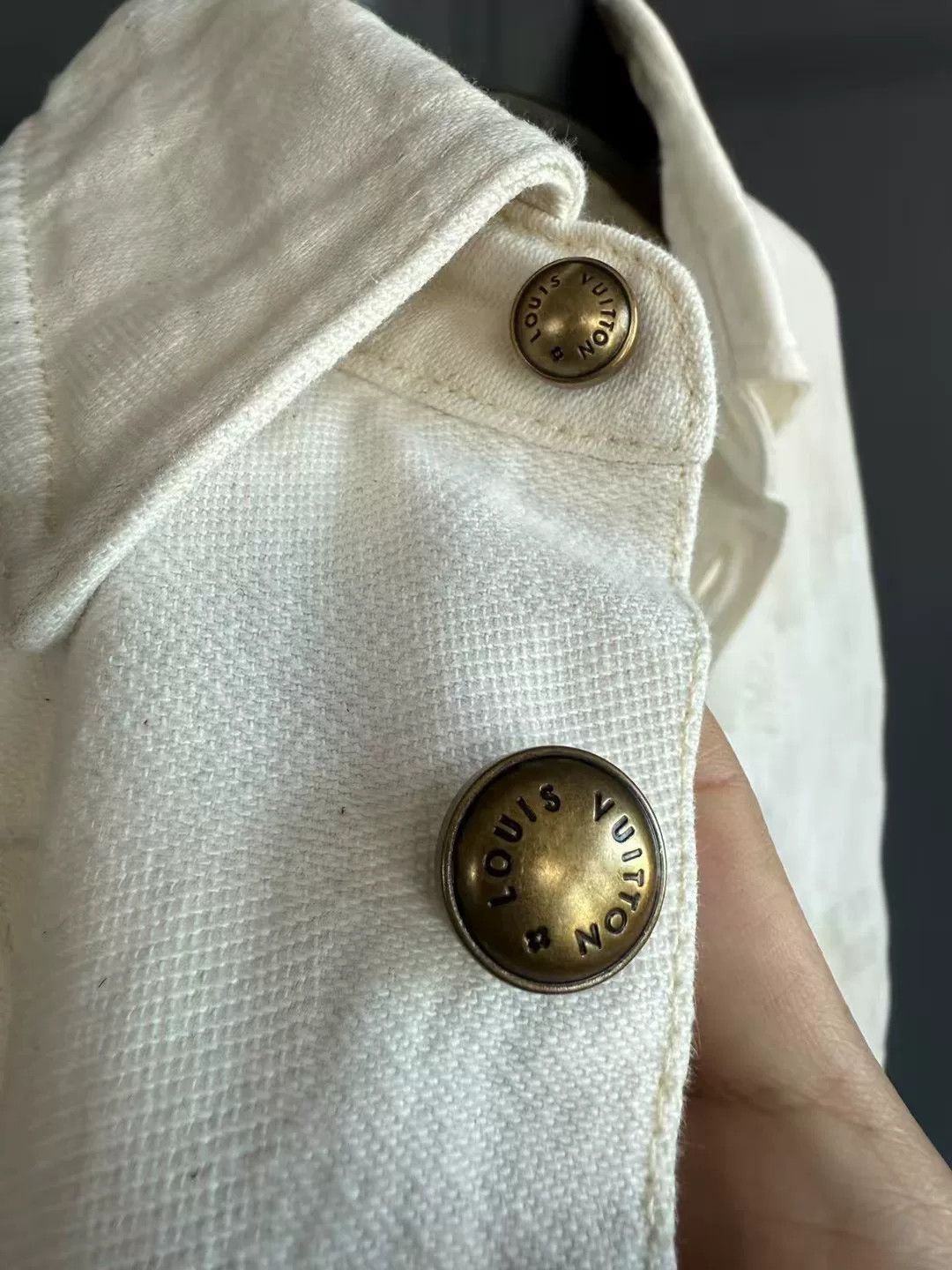 Louis Vuitton Louis Vuitton Denim White Shirt S Men Size US S / EU 44-46 / 1 - 5 Thumbnail