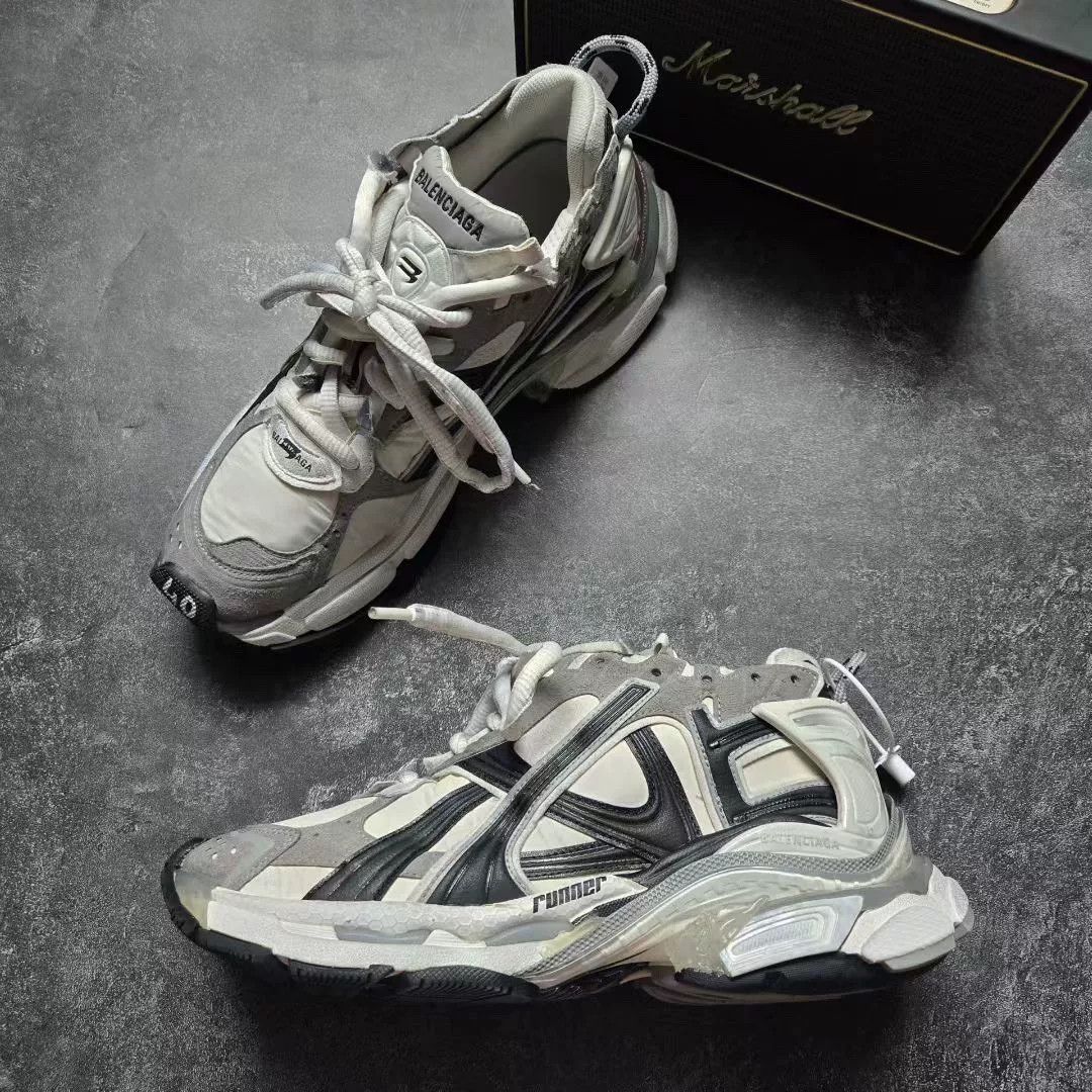 Balenciaga Balenciaga Running Multi Lowtop Sneakers 40 Men Size US 7.5 / EU 40-41 - 4 Thumbnail