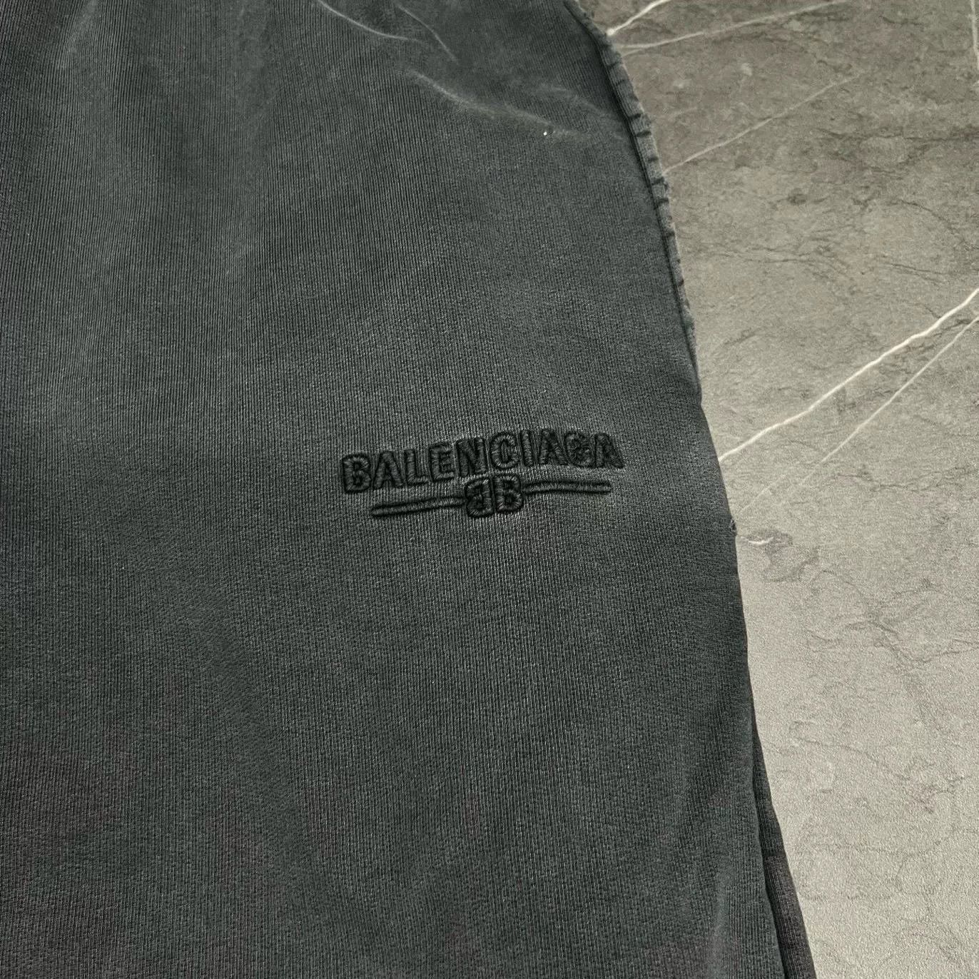 Balenciaga Balenciaga Retro Embroidered Black Sweatpants XXS Women Size 22" - 3 Thumbnail