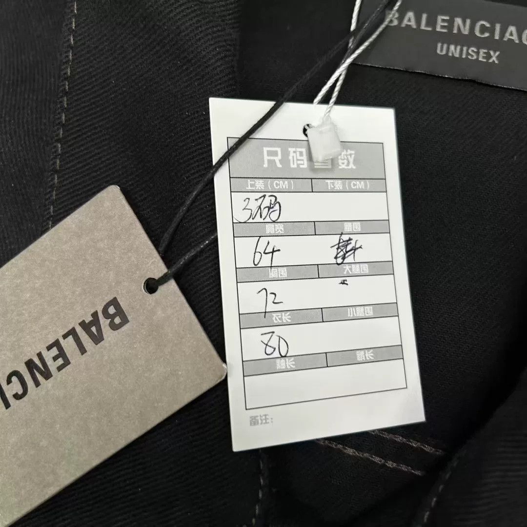 Balenciaga Balenciaga Denim Black Light Jacket L Men Size US L / EU 52-54 / 3 - 6 Thumbnail