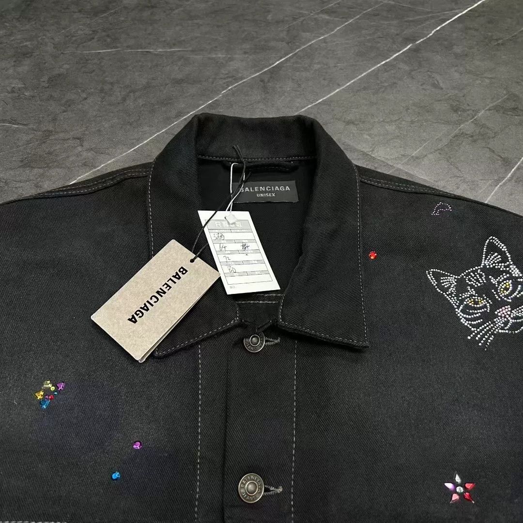 Balenciaga Balenciaga Denim Black Light Jacket L Men Size US L / EU 52-54 / 3 - 4 Thumbnail