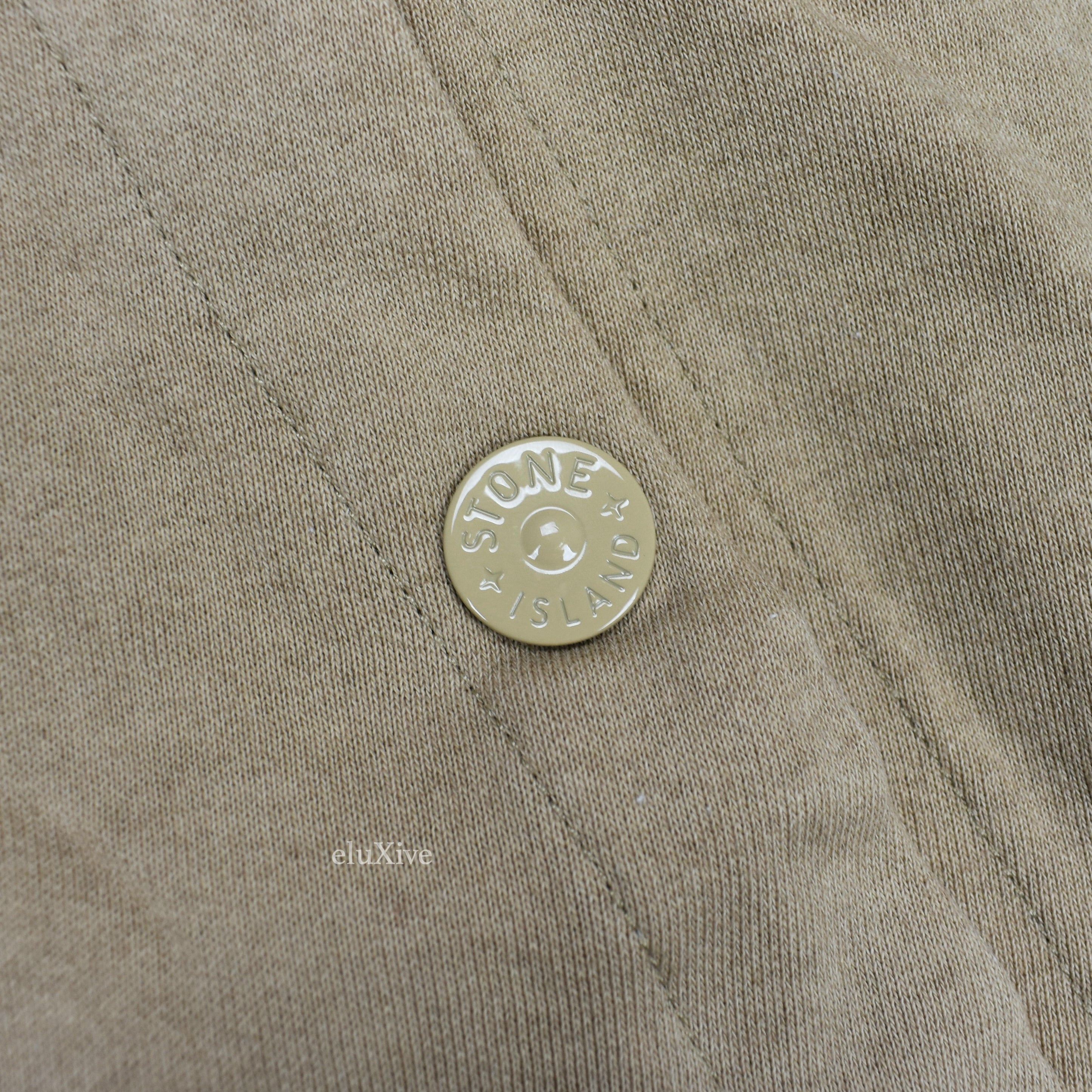 Stone Island × Supreme Supreme Stone Island Side Stripe Logo Hoodie Tan DS Size US L / EU 52-54 / 3 - 10 Thumbnail