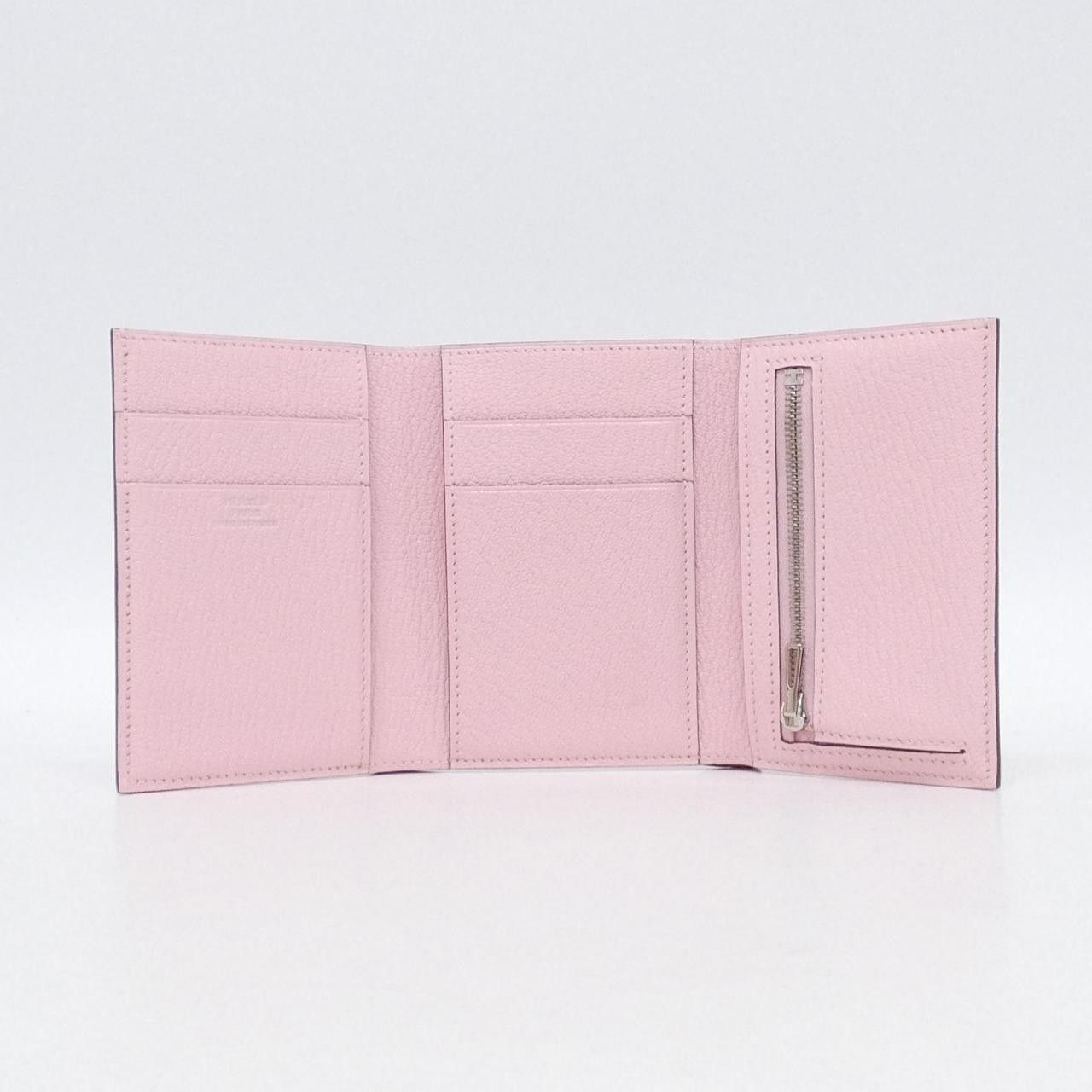 Hermes Hermes Hermes Béarn Combinaison Chèvre Wallet Leather Short Wallet Z DUTY FREE for USA Size ONE SIZE - 4 Thumbnail