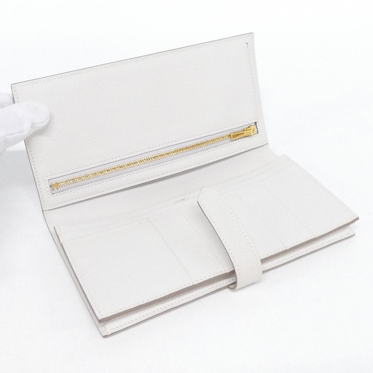 Hermes Hermes Hermes Bearn Soufflet Epsom long wallet Leather Long Wallet B DUTY FREE for USA Size ONE SIZE - 4 Thumbnail