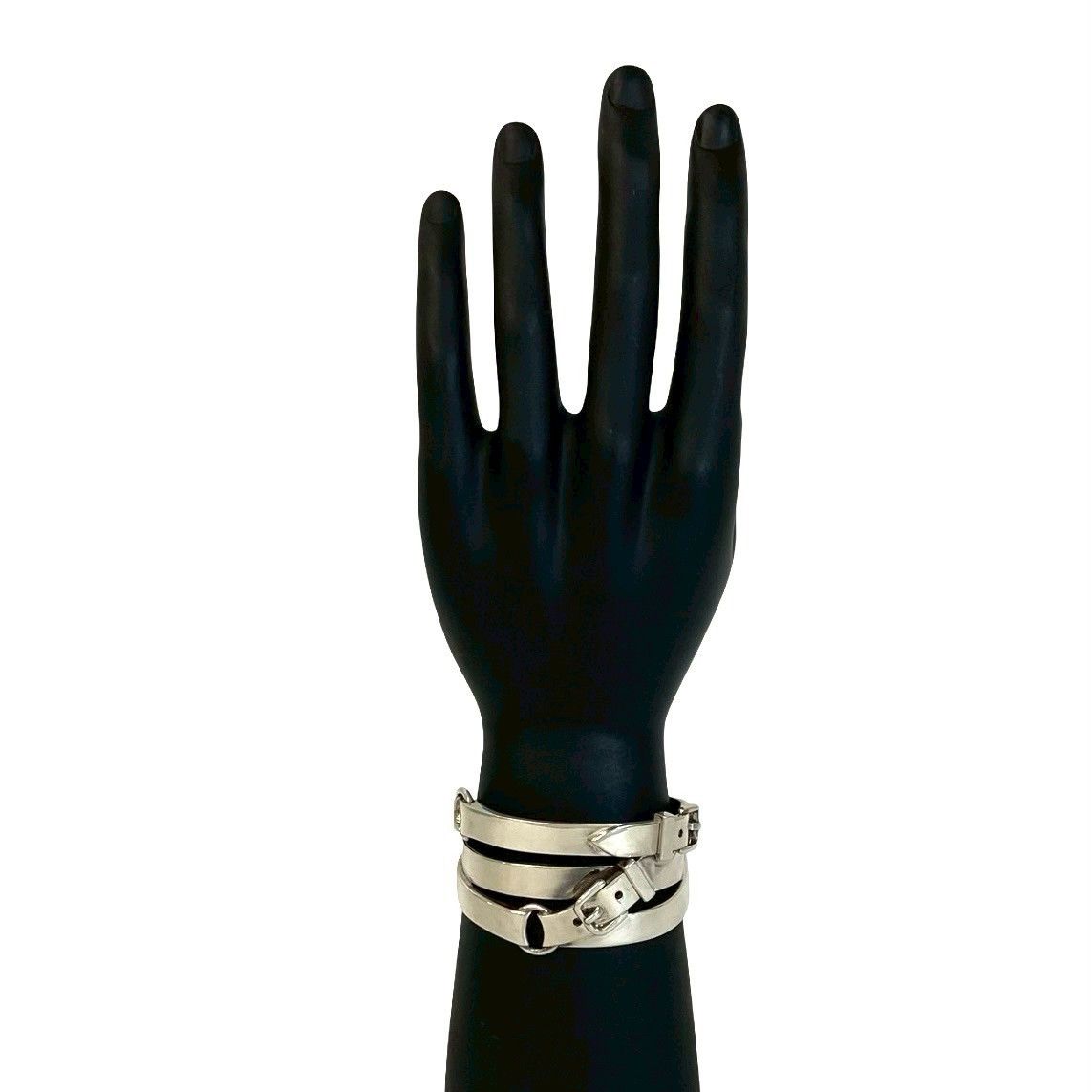 Hermes Hermes Hermes Cinture Silver Bracelet Precious Metal Bangle DUTY FREE for USA Size ONE SIZE - 3 Thumbnail