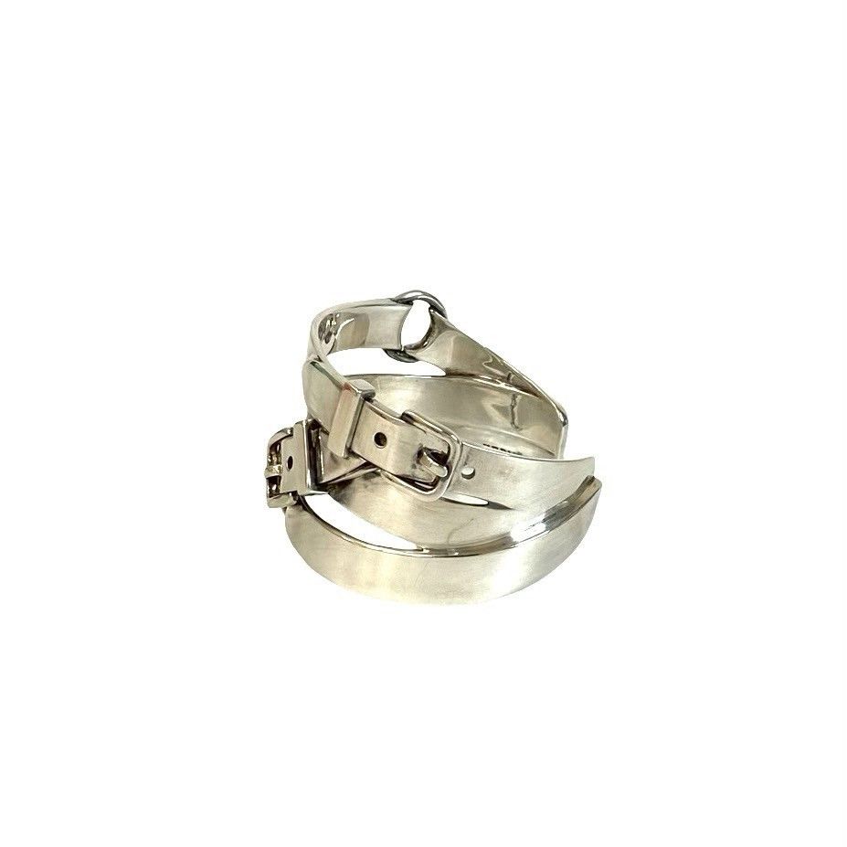 Hermes Hermes Hermes Cinture Silver Bracelet Precious Metal Bangle DUTY FREE for USA Size ONE SIZE - 5 Thumbnail