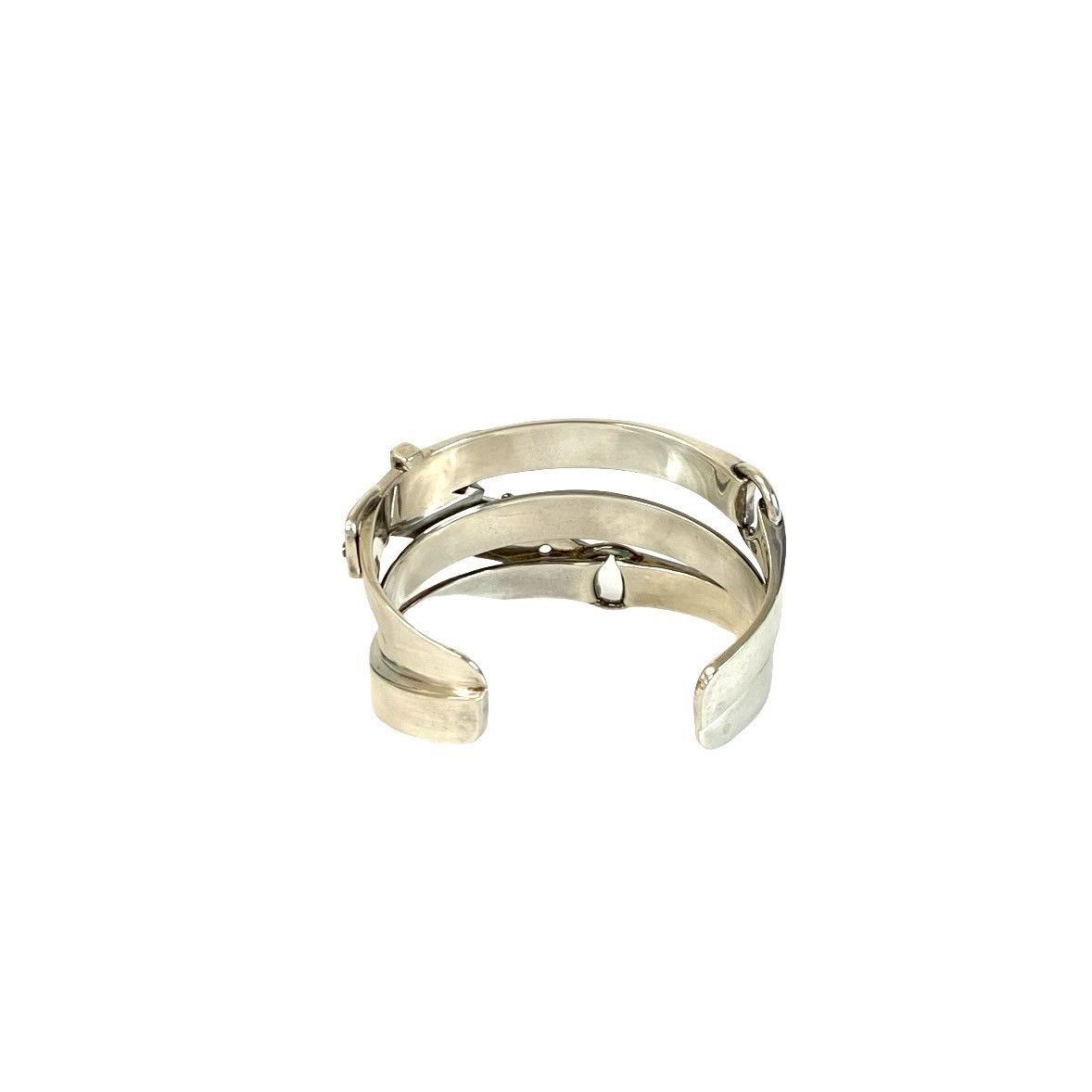 Hermes Hermes Hermes Cinture Silver Bracelet Precious Metal Bangle DUTY FREE for USA Size ONE SIZE - 7 Thumbnail