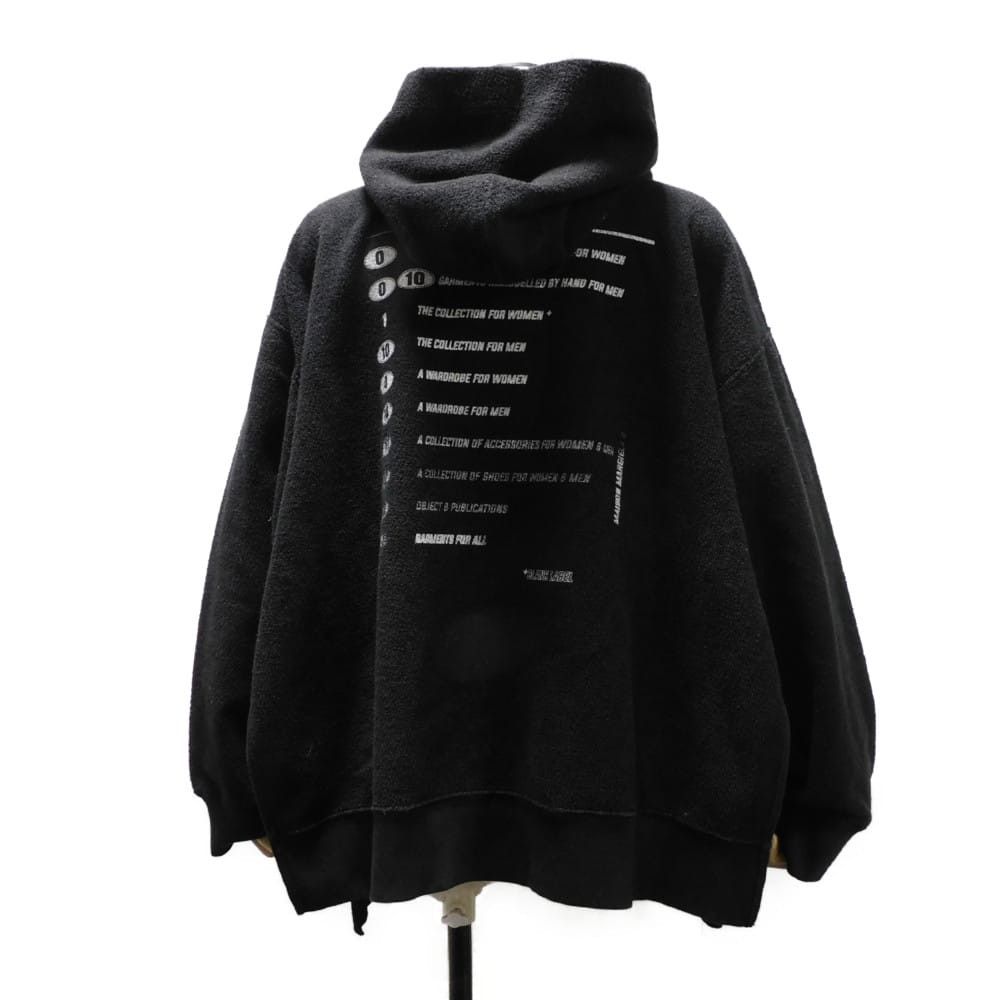 Maison Margiela Maison Margiela Maison Margiela Logo Oversize Print Cotton Hoodie Textile Sweatshirts & Hoodies S52GU0132S25502 DUTY FREE for USA Size ONE SIZE - 3 Thumbnail