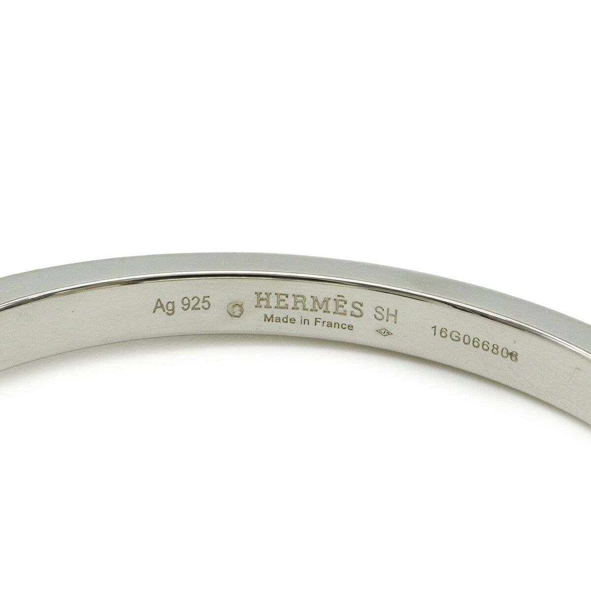 Hermes Hermes Hermes Galop Ag925 Bracelet Precious Metal Bangle DUTY FREE for USA Size ONE SIZE - 4 Thumbnail