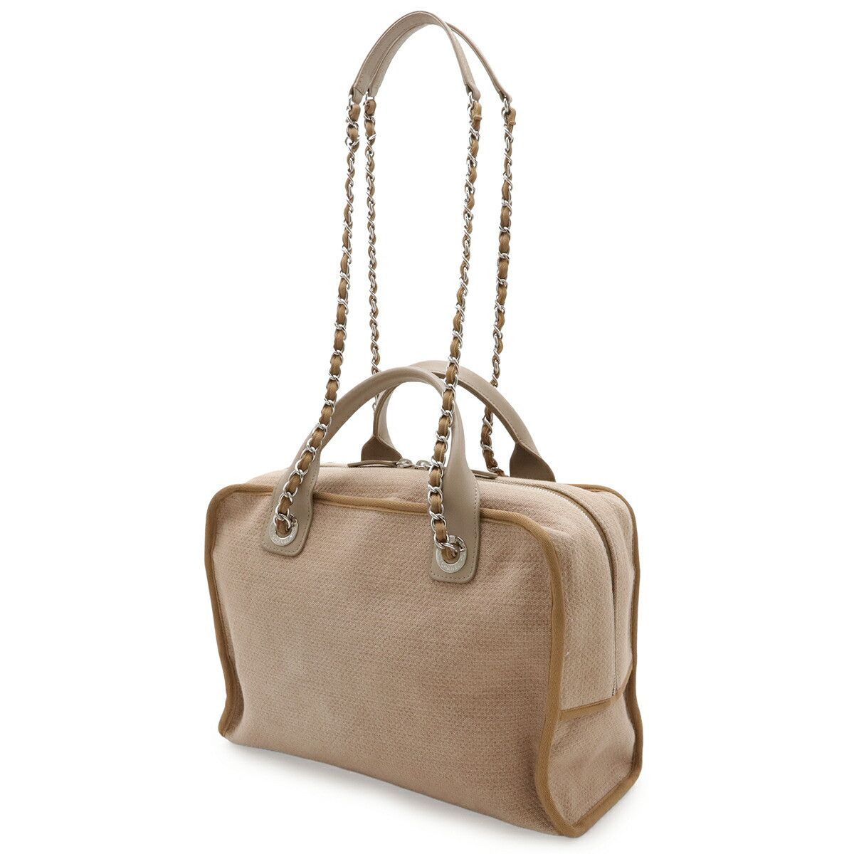 Chanel Chanel Chanel Deauville Canvas 2way Bag Textile Shoulder Bag A92749 DUTY FREE for USA Size ONE SIZE - 2 Thumbnail