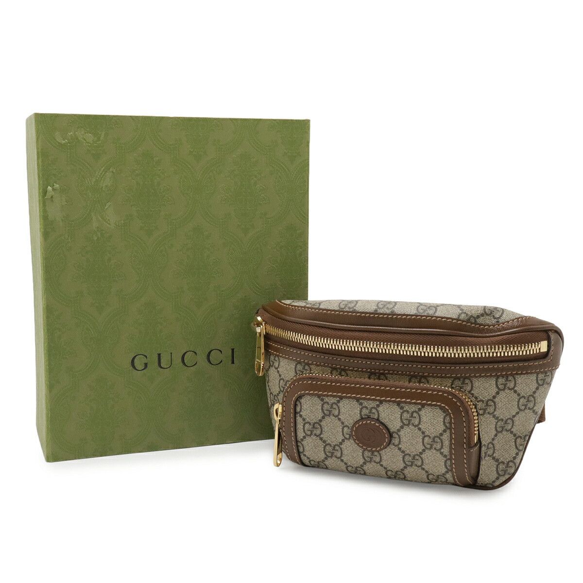 Gucci Gucci Gucci Interlocking G GG Supreme Waist Bag Leather Belt Bag 682933 DUTY FREE for USA Size ONE SIZE - 9 Thumbnail