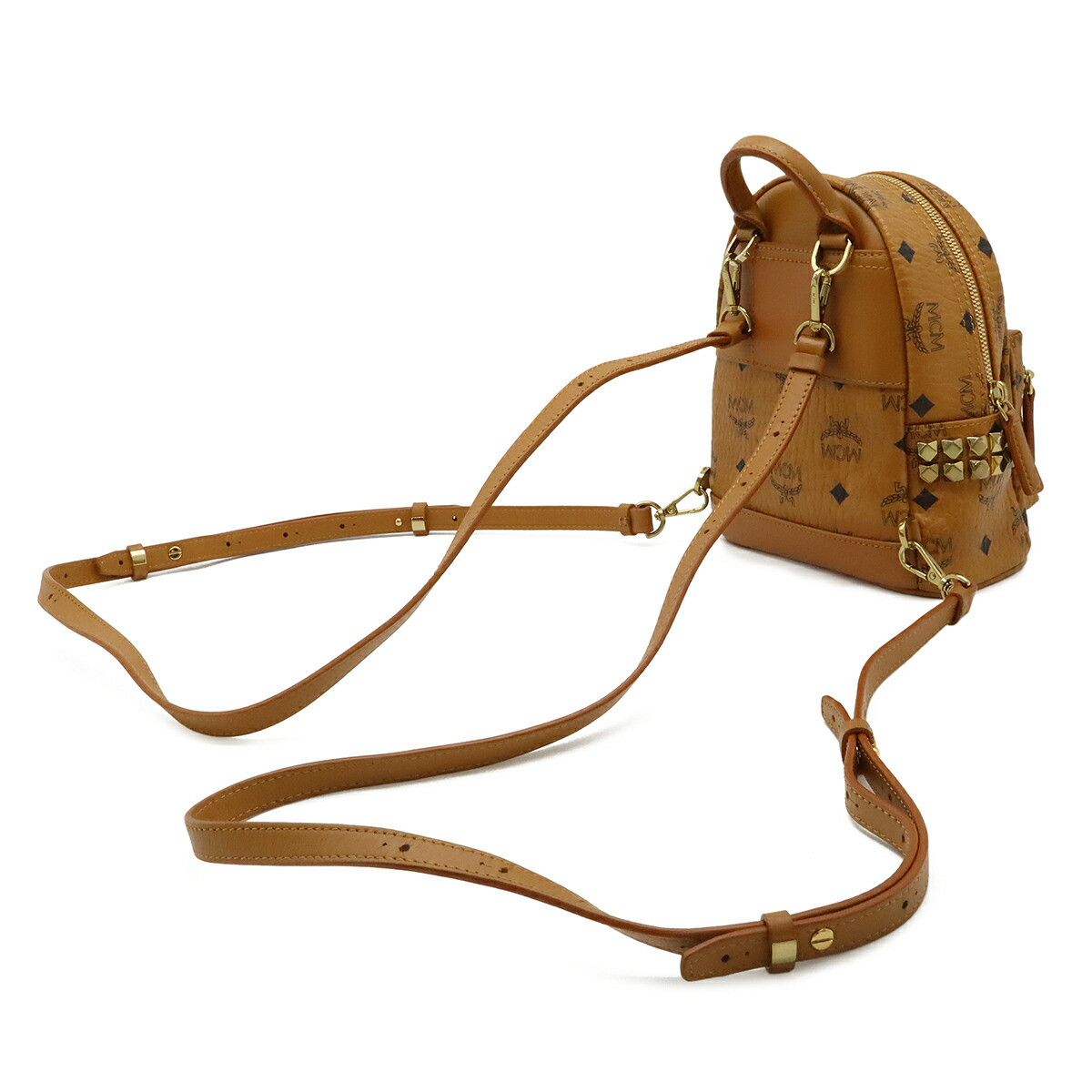 MCM MCM MCM Stark Visetos Backpack Plastic / Synthetic Backpack MMK6SVE92CO001 DUTY FREE for USA Size ONE SIZE - 2 Thumbnail