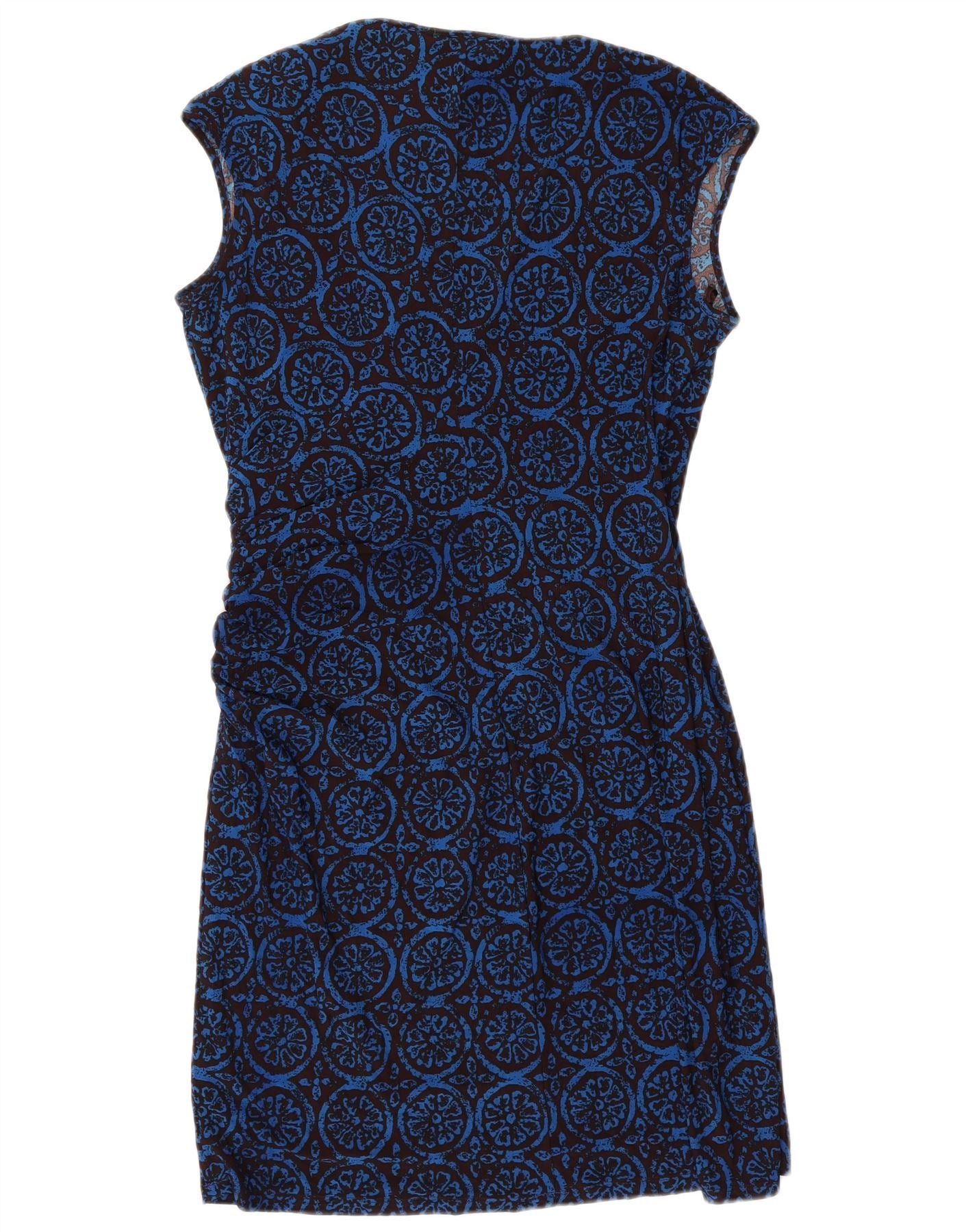 Ralph Lauren Womens Sleeveless Sheath Dress US 12 Large Blue Floral Size M / US 6-8 / IT 42-44 - 2 Thumbnail