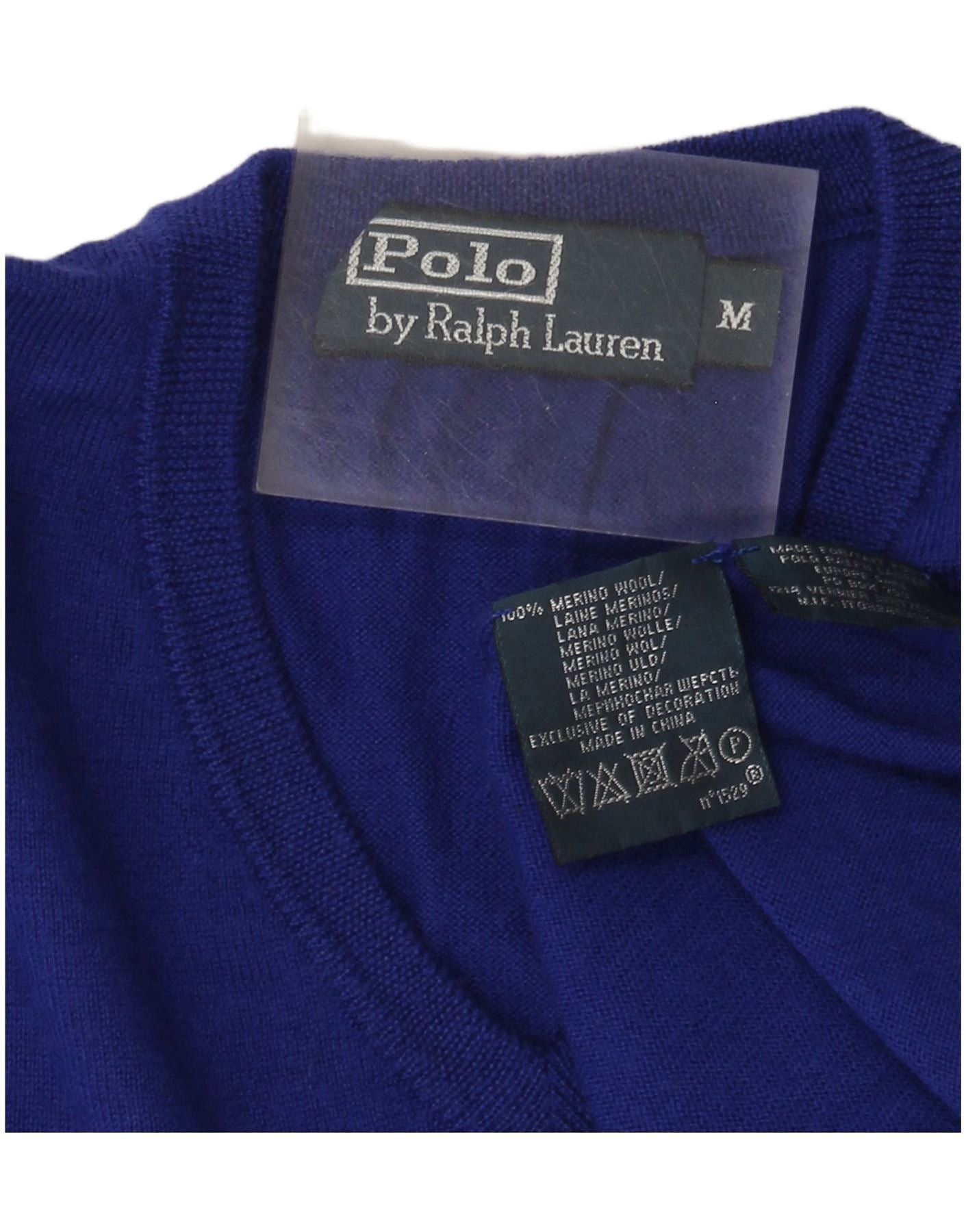 Polo Ralph Lauren Womens V-Neck Jumper Sweater UK 14 Medium Purple Size S / US 4 / IT 40 - 3 Thumbnail