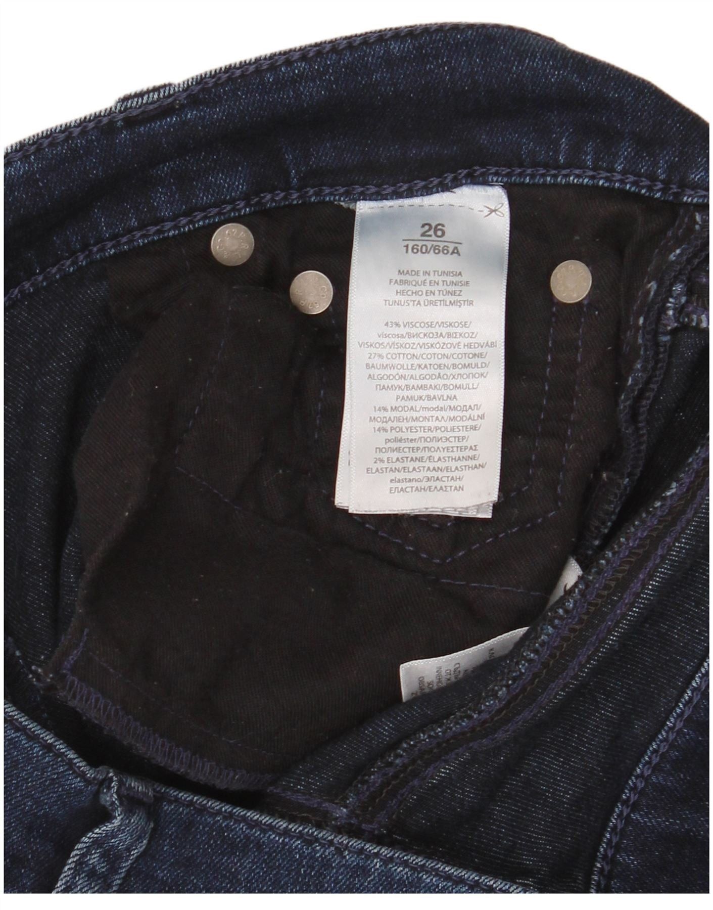 Ralph Lauren Womens Skinny Jeans W26 L30 Blue Viscose Size 42" / US 20 - 4 Thumbnail